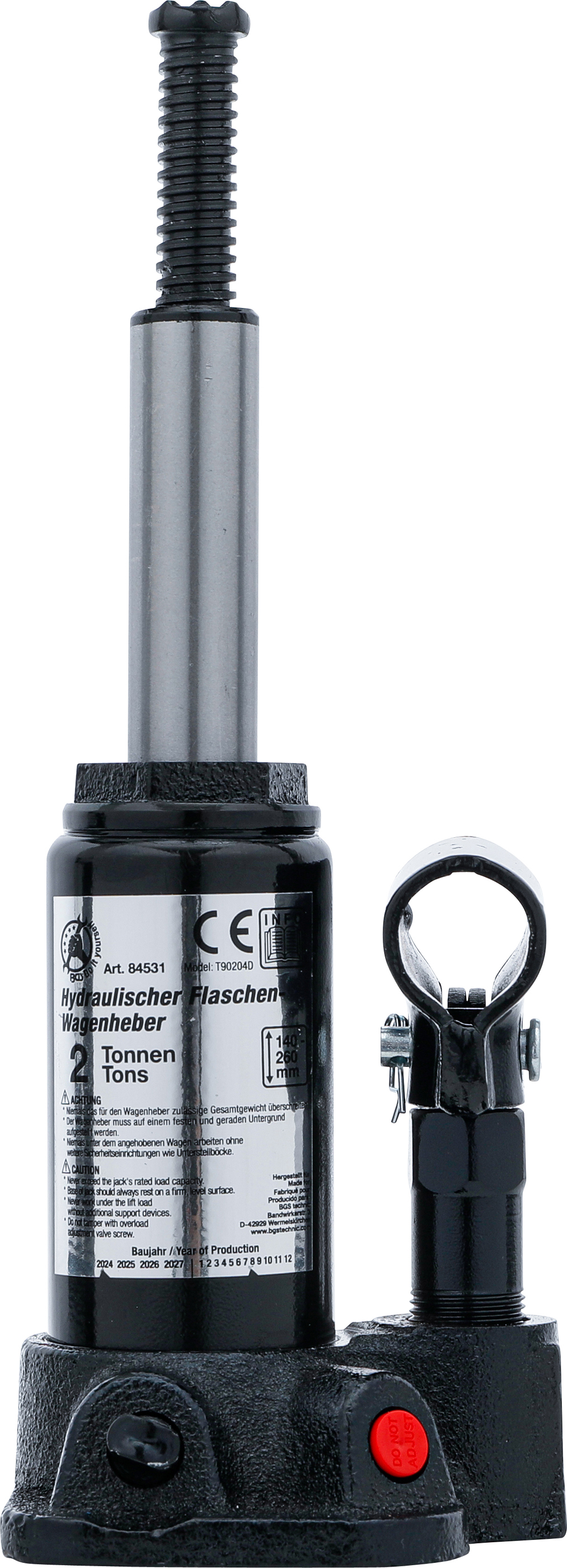 BGS Hydraulischer Flaschen-Wagenheber | 2 t