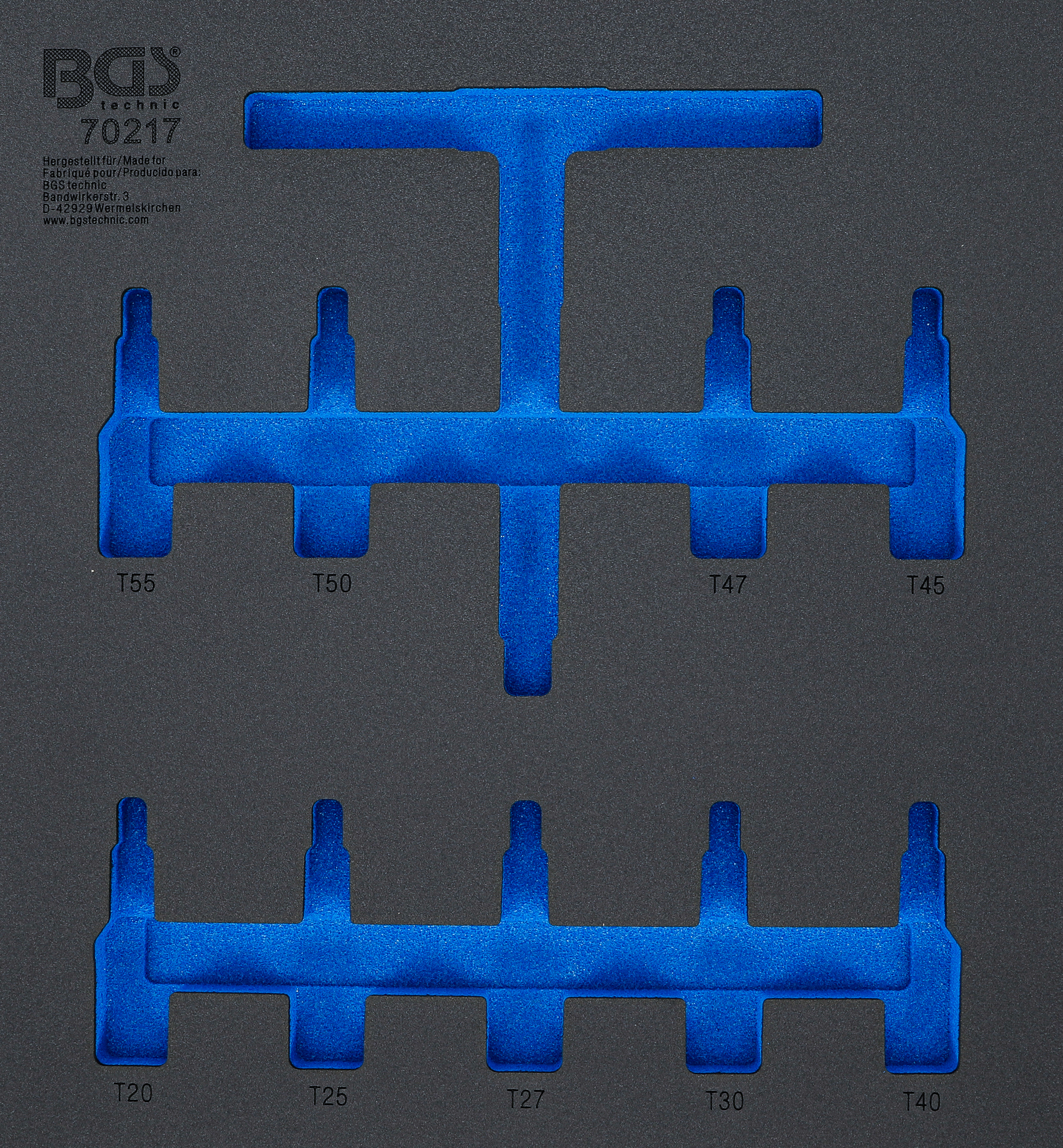 BGS Werkstattwageneinlage 2/3 | leer | für Art. 70217