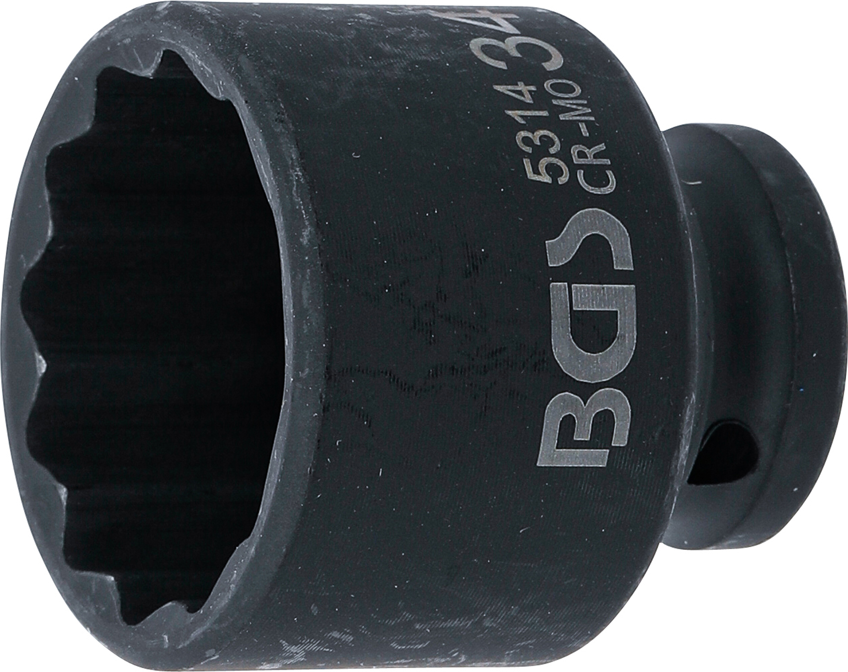 BGS Kraft-Steckschlüssel-Einsatz Zwölfkant | Antrieb Innenvierkant 12,5 mm (1/2") | SW 34 mm