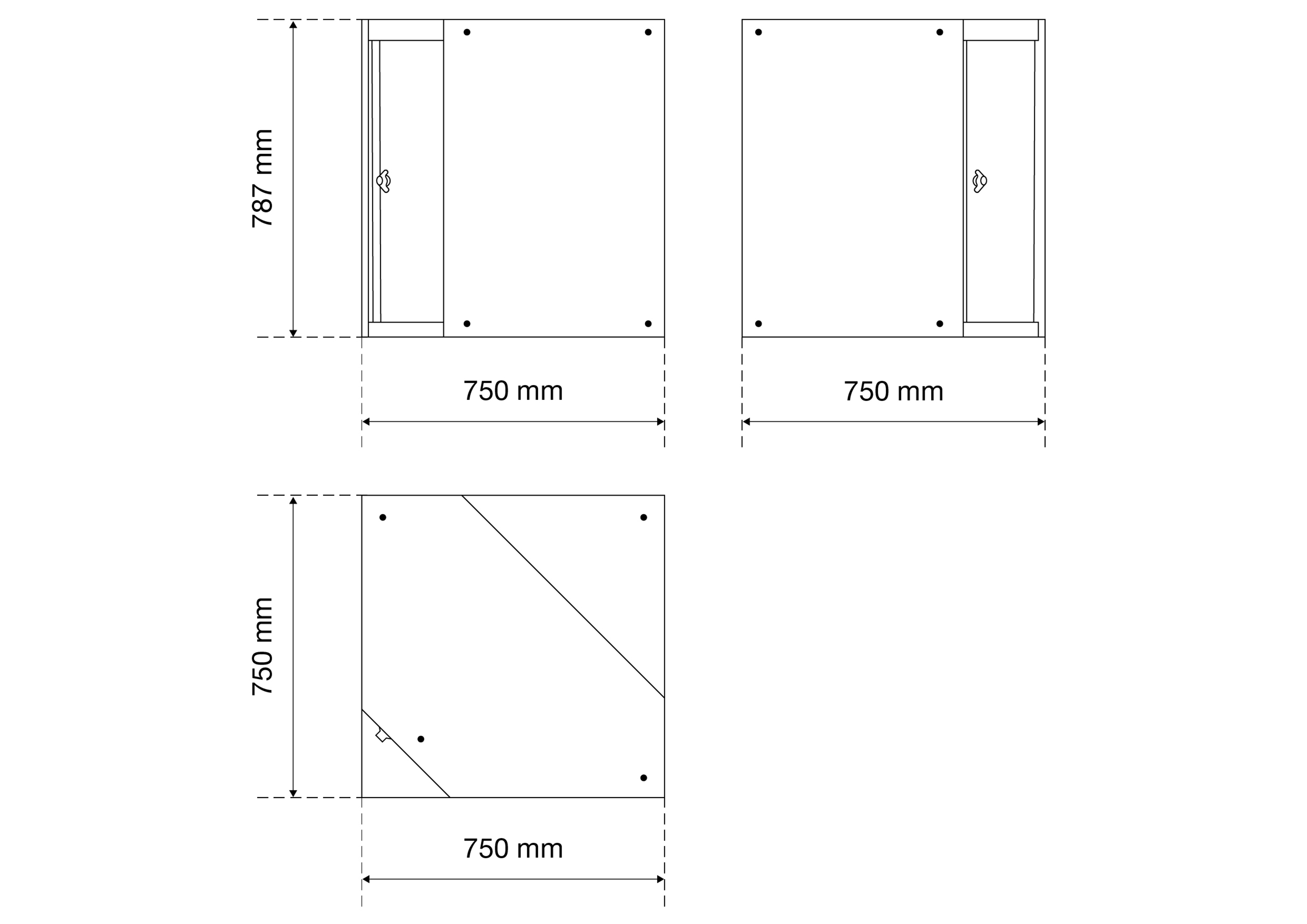 BGS Werkstattschrank | 1-türig | Eckelement