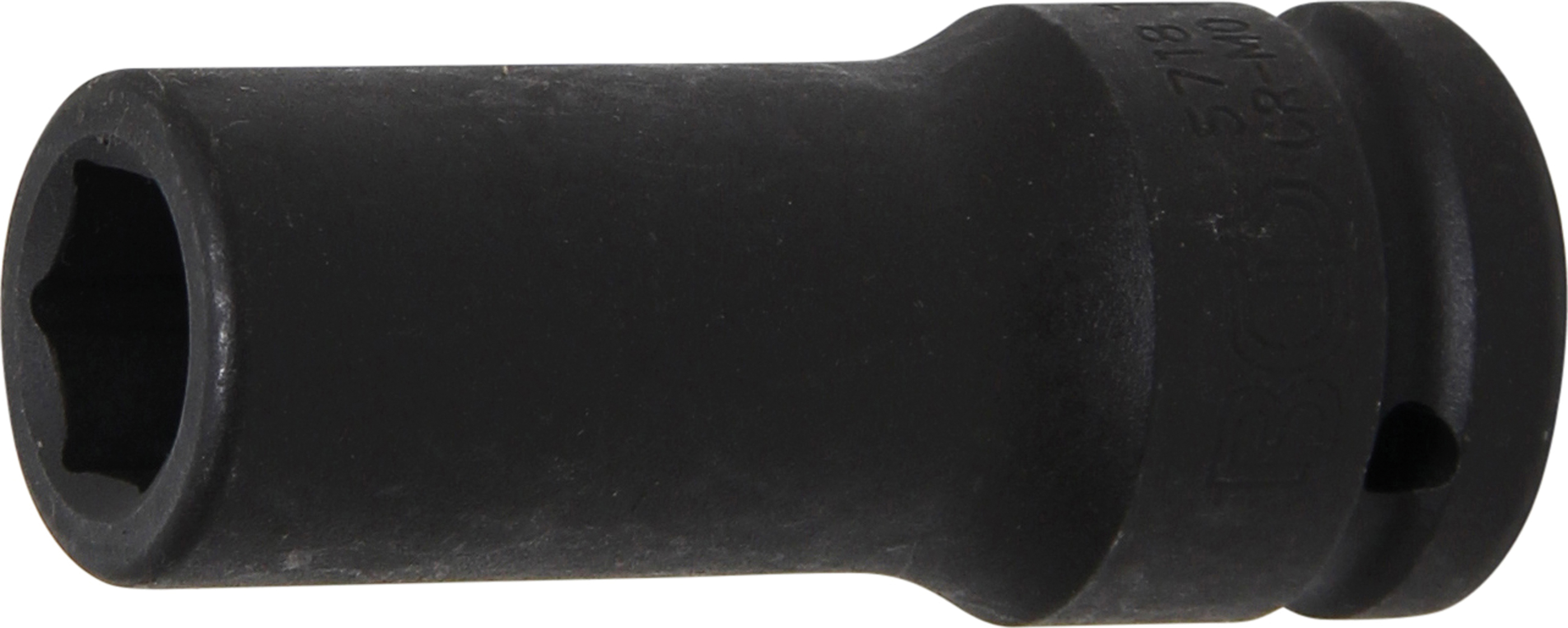 BGS Kraft-Steckschlüssel-Einsatz Sechskant, tief | Antrieb Innenvierkant 20 mm (3/4") | SW 18 mm