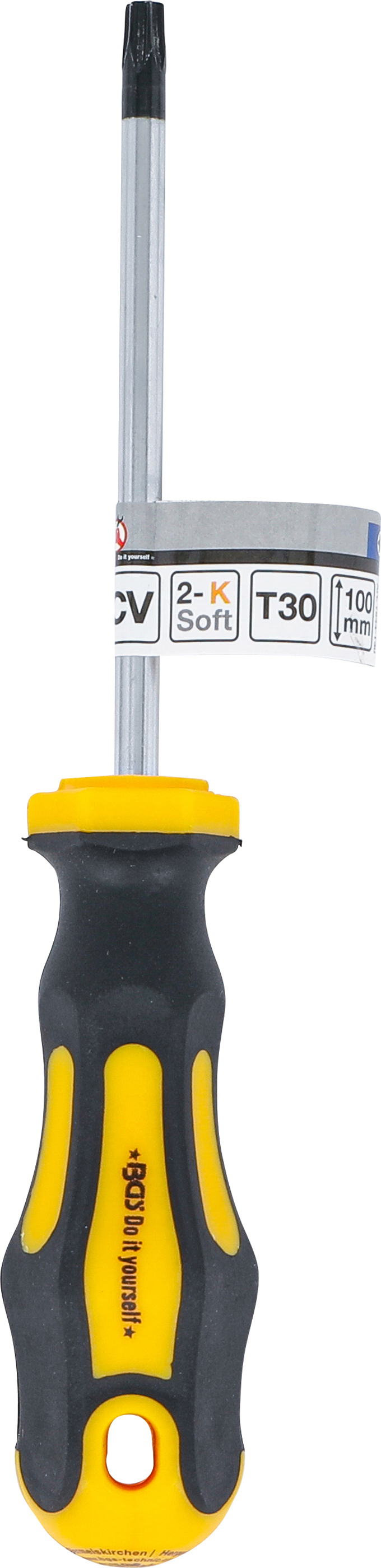 BGS Schraubendreher | T-Profil (für Torx) T30 | Klingenlänge 100 mm