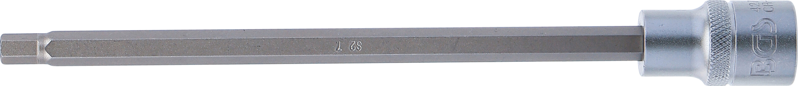 BGS Bit-Einsatz | Länge 200 mm | Antrieb Innenvierkant 12,5 mm (1/2") | Innensechskant 7 mm