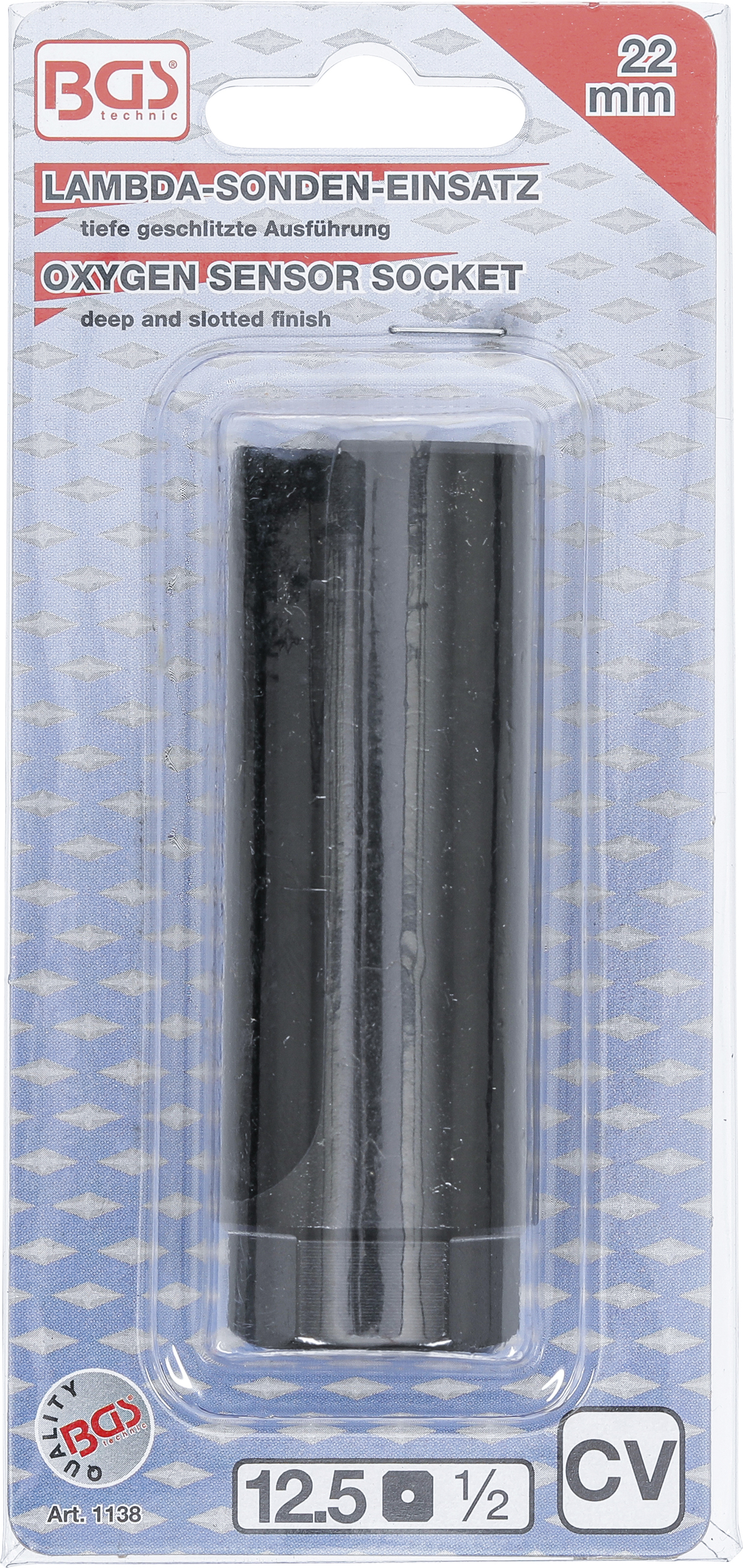 BGS Lambdasonden-Einsatz | Antrieb Innenvierkant 12,5 mm (1/2") | SW 22 mm