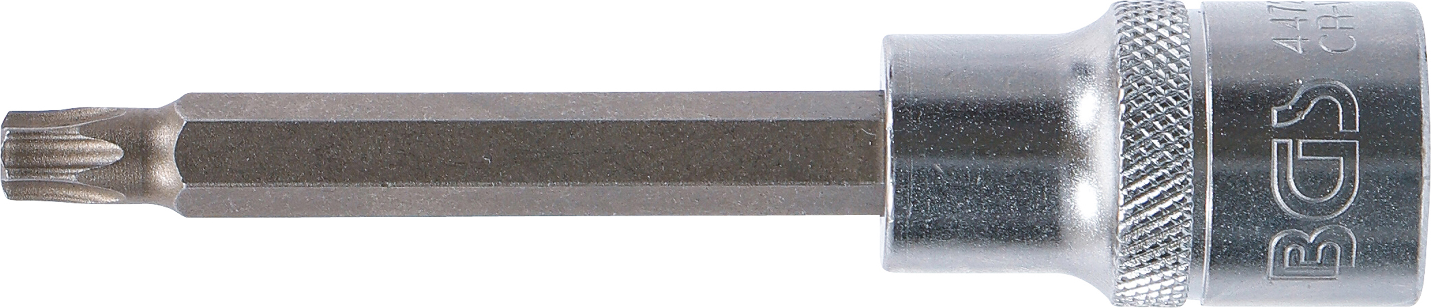 BGS Bit-Einsatz | Länge 100 mm | Antrieb Innenvierkant 12,5 mm (1/2") | T-Profil (für Torx) T40