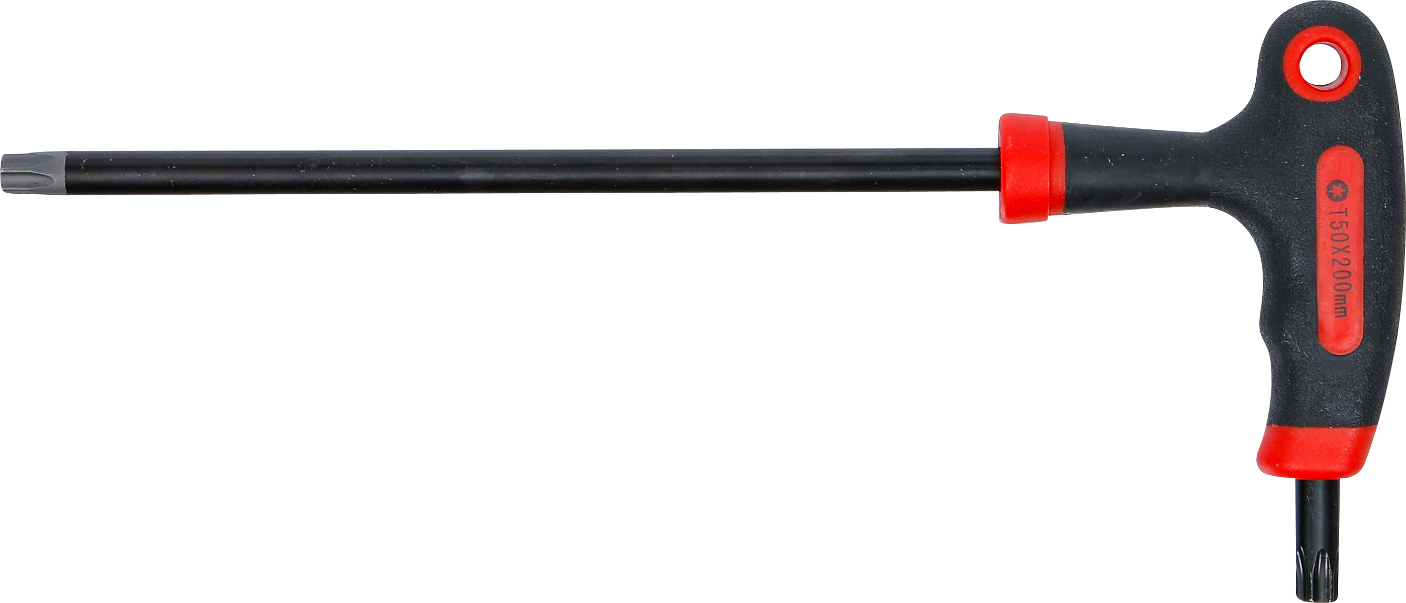 BGS Schraubendreher mit T-Griff und seitlicher Klinge | T-Profil (für Torx) mit/ohne Bohrung T50