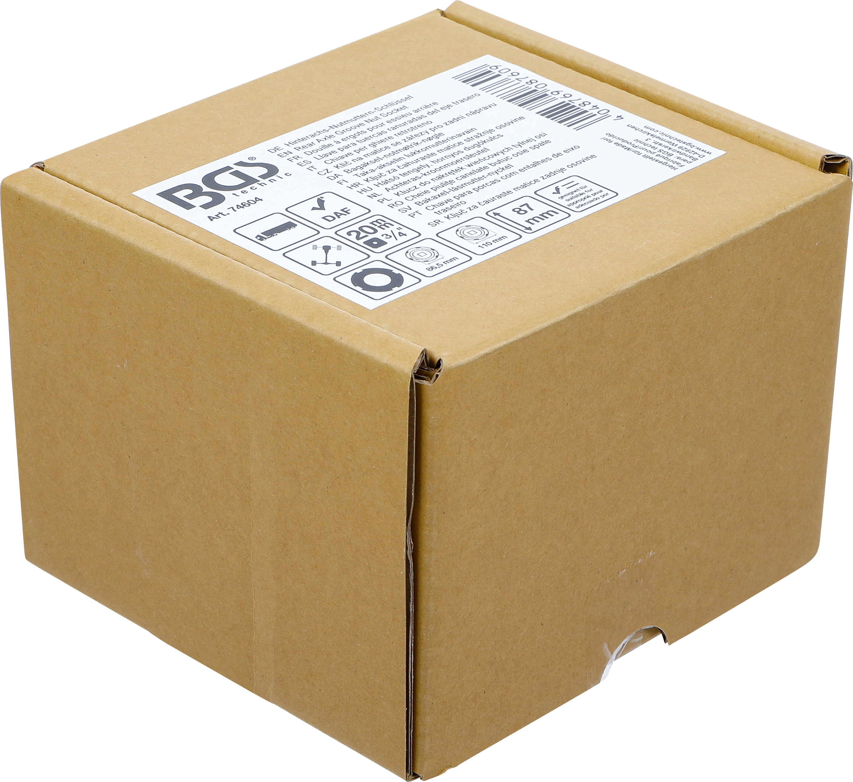 BGS Hinterachs-Nutmuttern-Schlüssel | Zapfen innen liegend | für DAF (LF 45) 12T