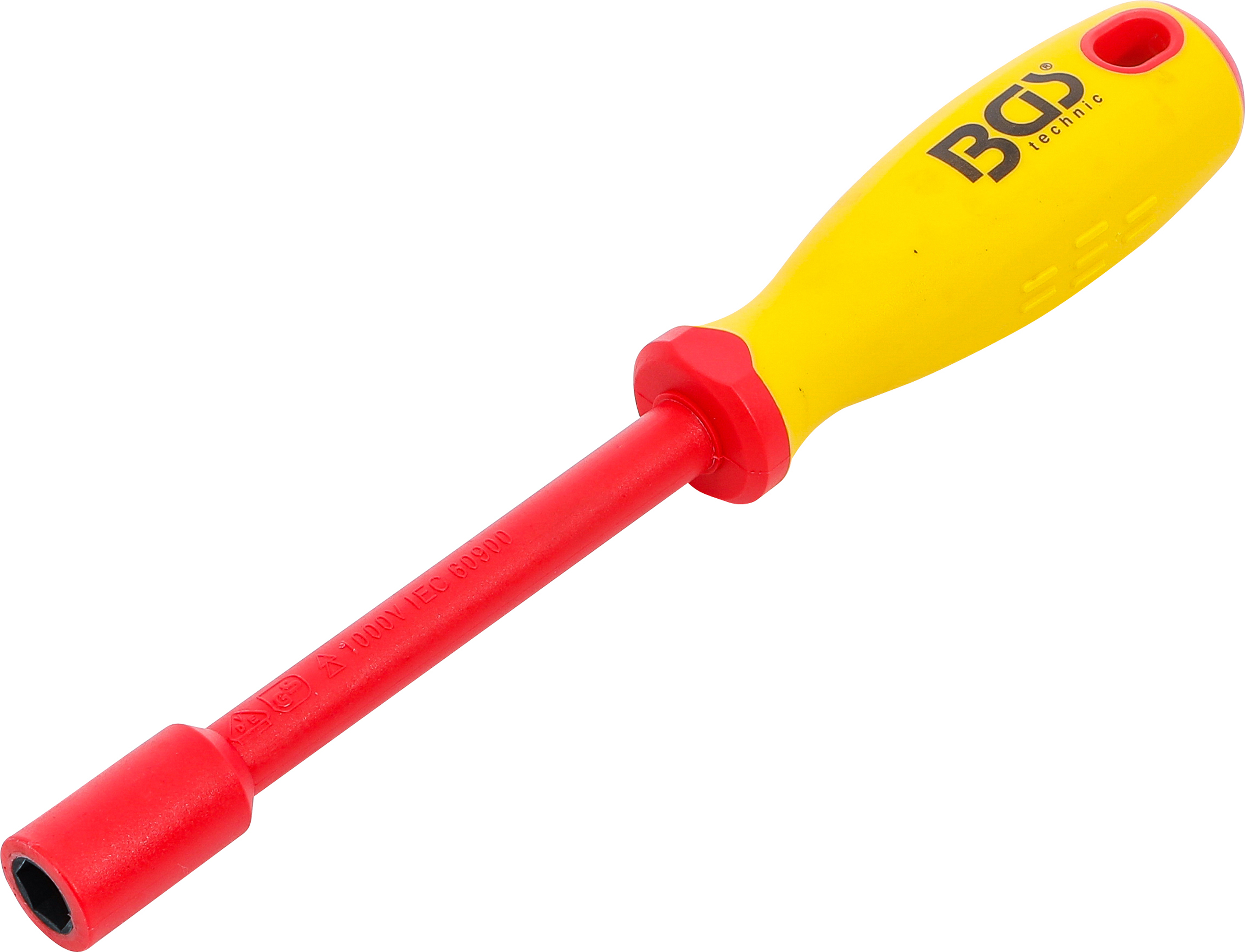 BGS VDE-Steckschlüssel-Schraubendreher | Sechskant | SW 10 mm | Klingenlänge 125 mm