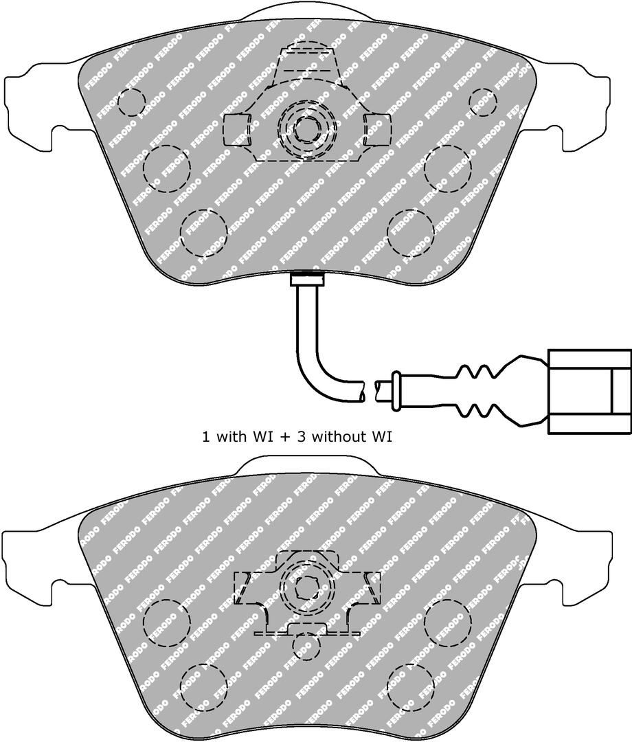 Bremsbelagsatz, Scheibenbremse