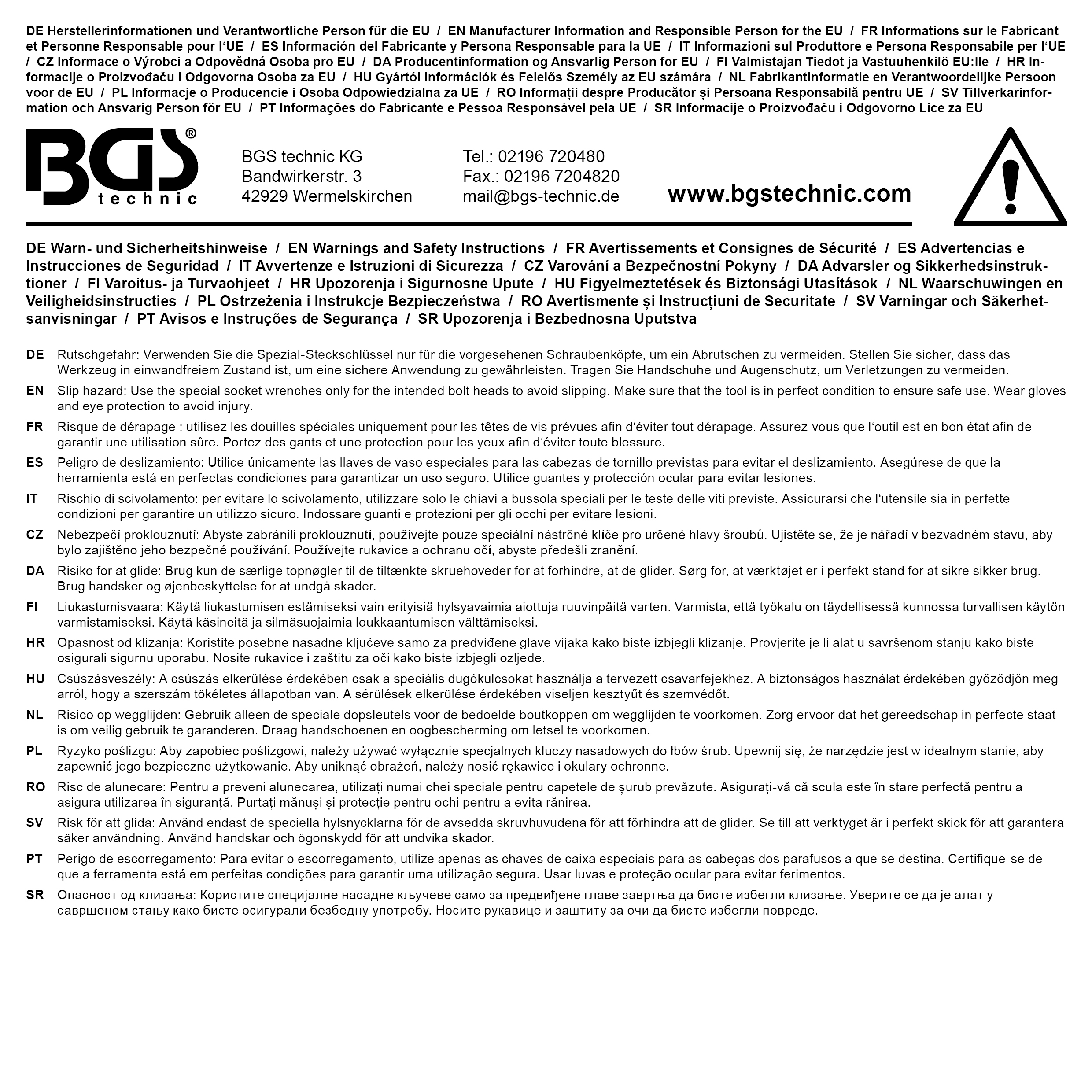 BGS Steckschlüssel-Einsatz E-Profil, extra lang | Antrieb Außensechskant 22 mm | SW E22