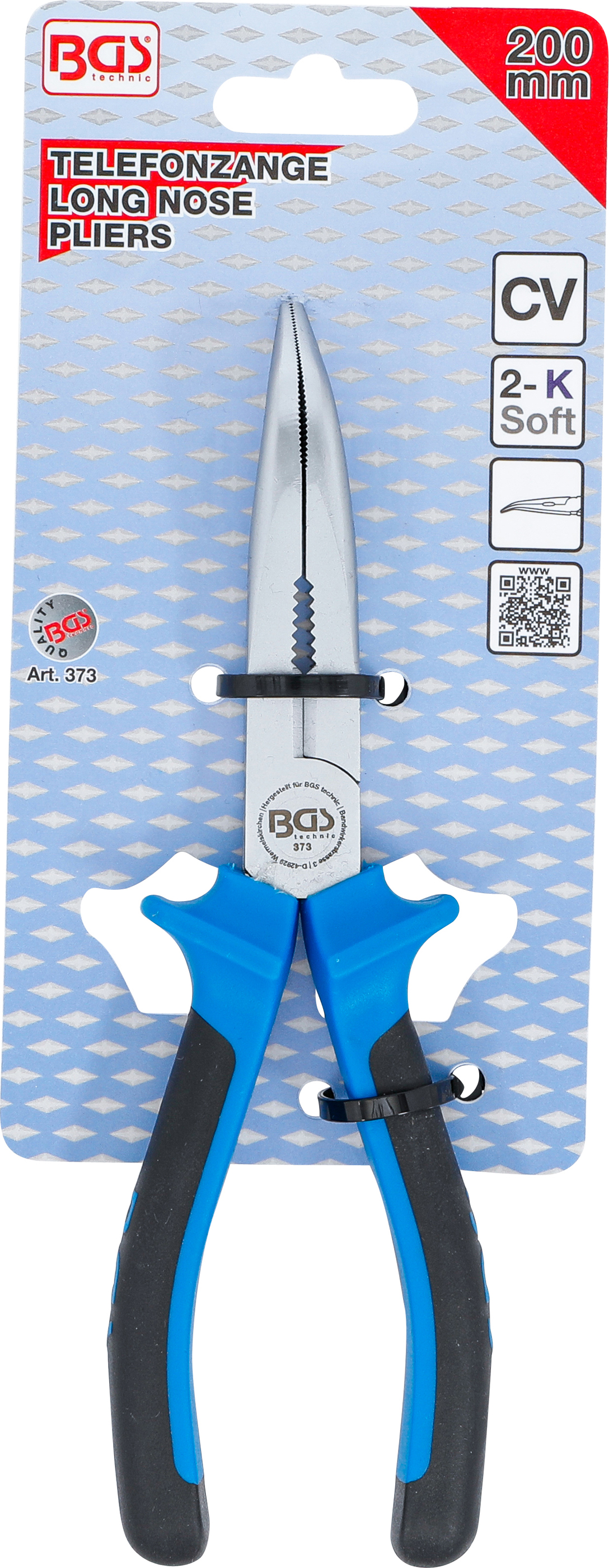 BGS Telefonzange | gebogen | 200 mm