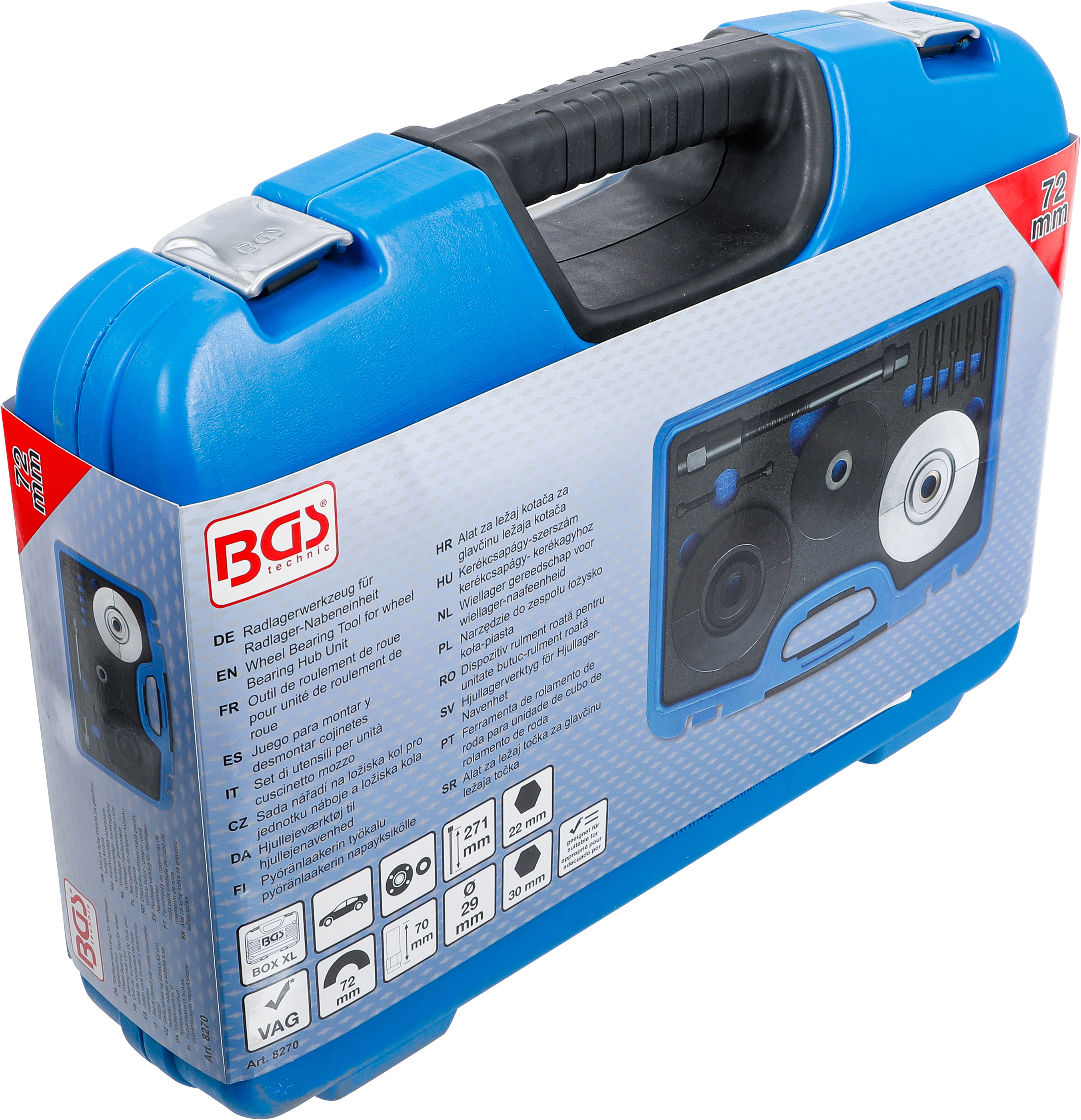 BGS Radlagerwerkzeug für Radlager-Nabeneinheit | für VW | 72 mm