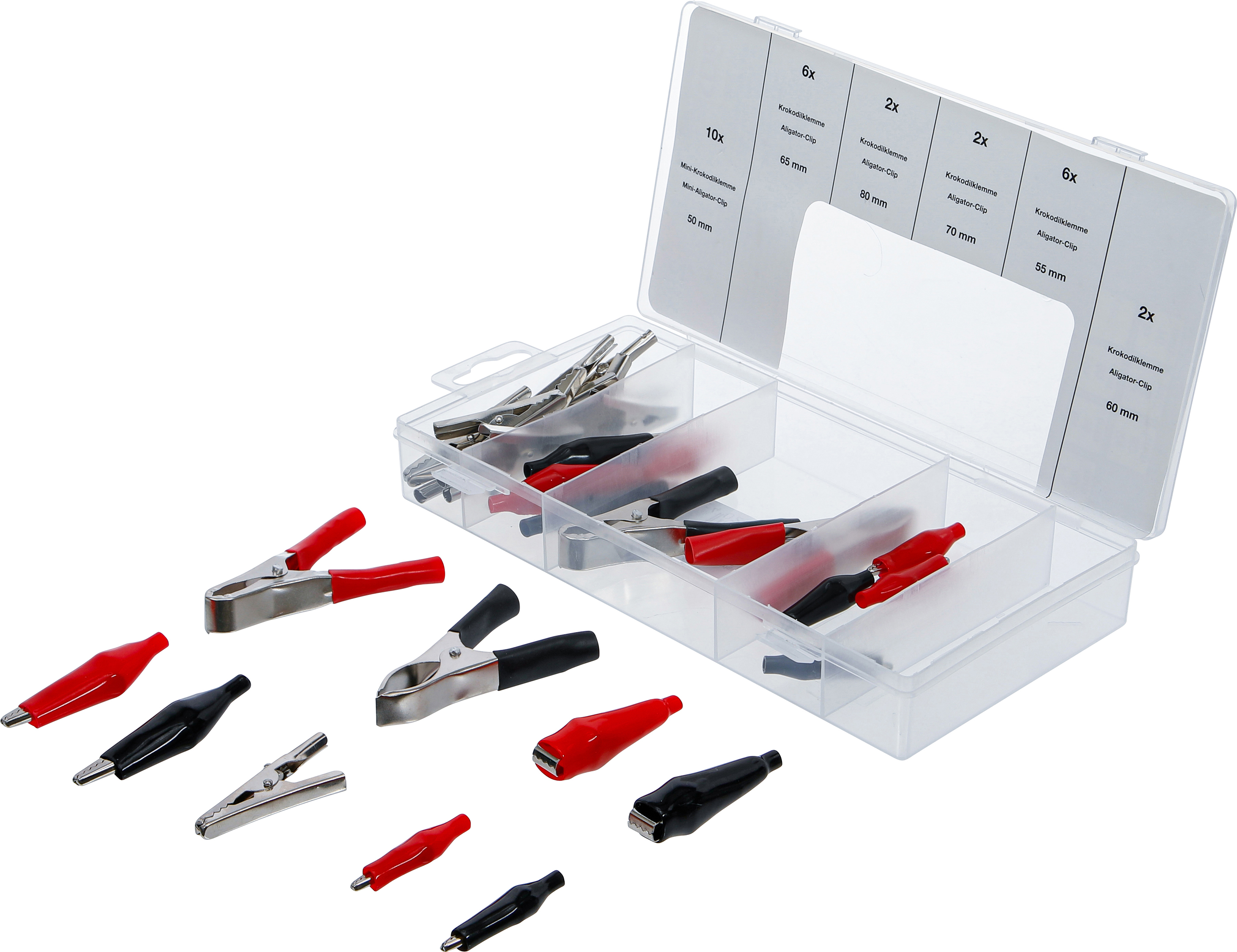 BGS Krokodilklemmen-Sortiment | 28-tlg.