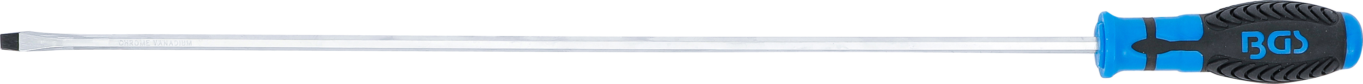 BGS Schraubendreher, lang | Schlitz 6 mm | Klingenlänge 450 mm