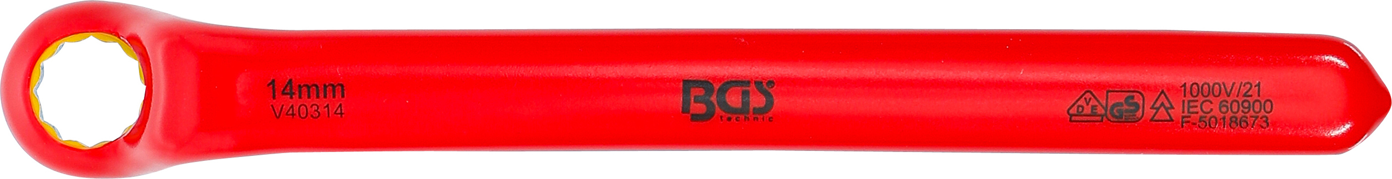 BGS VDE-Einringschlüssel | tief gekröpft | SW 14 mm