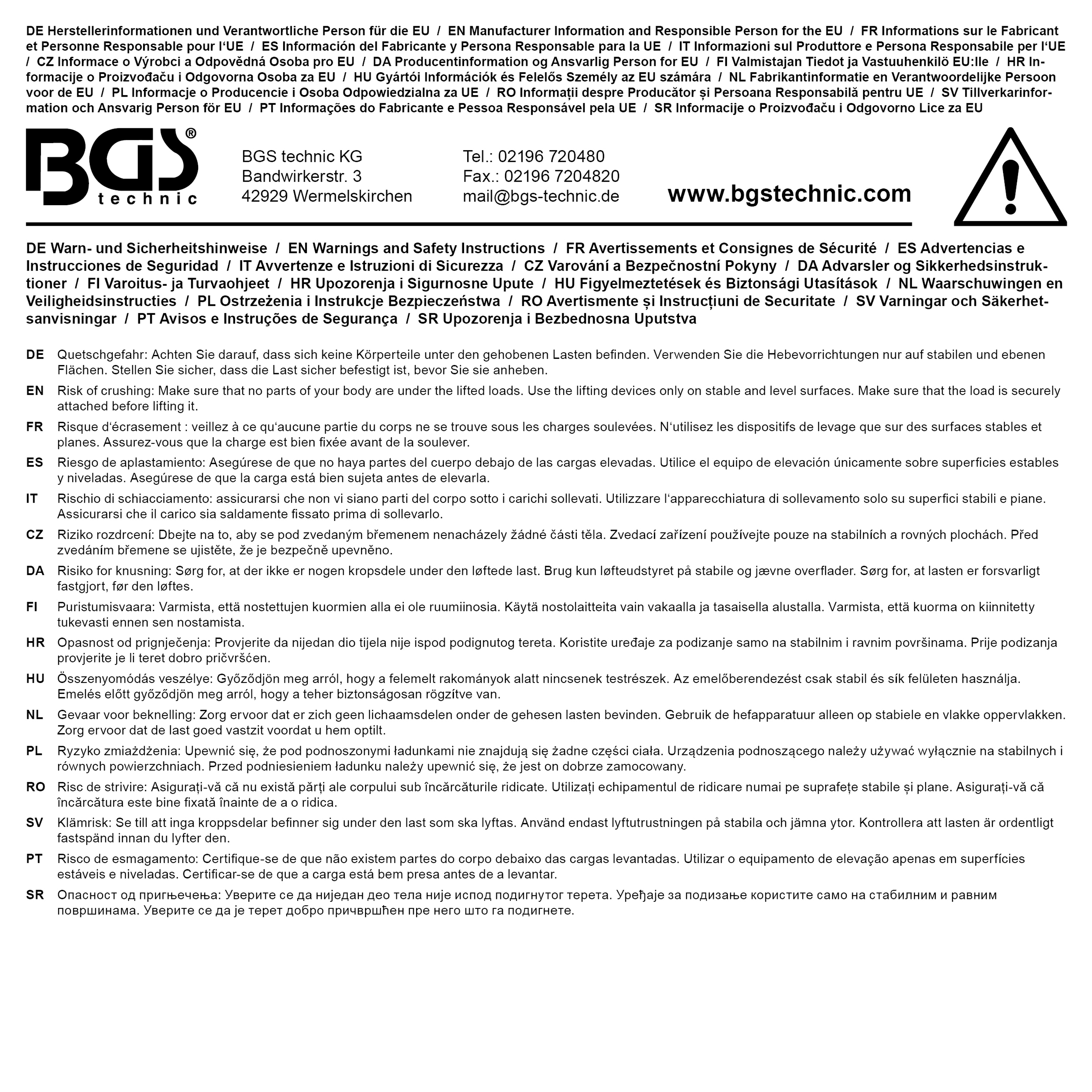 BGS Windschutzscheiben-Ständer/Mehrzweckschlitten
