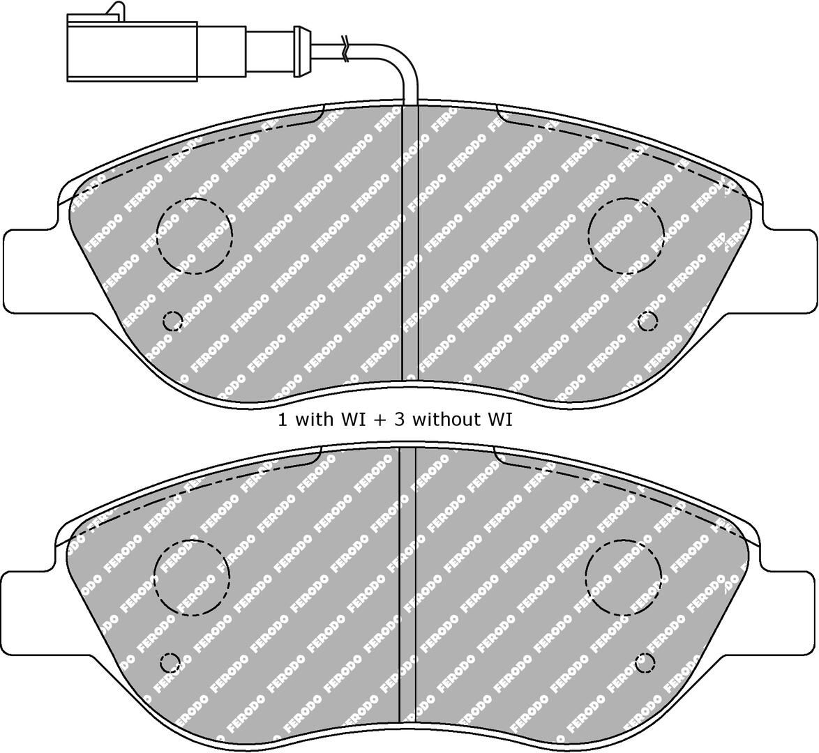 Bremsbelagsatz, Scheibenbremse