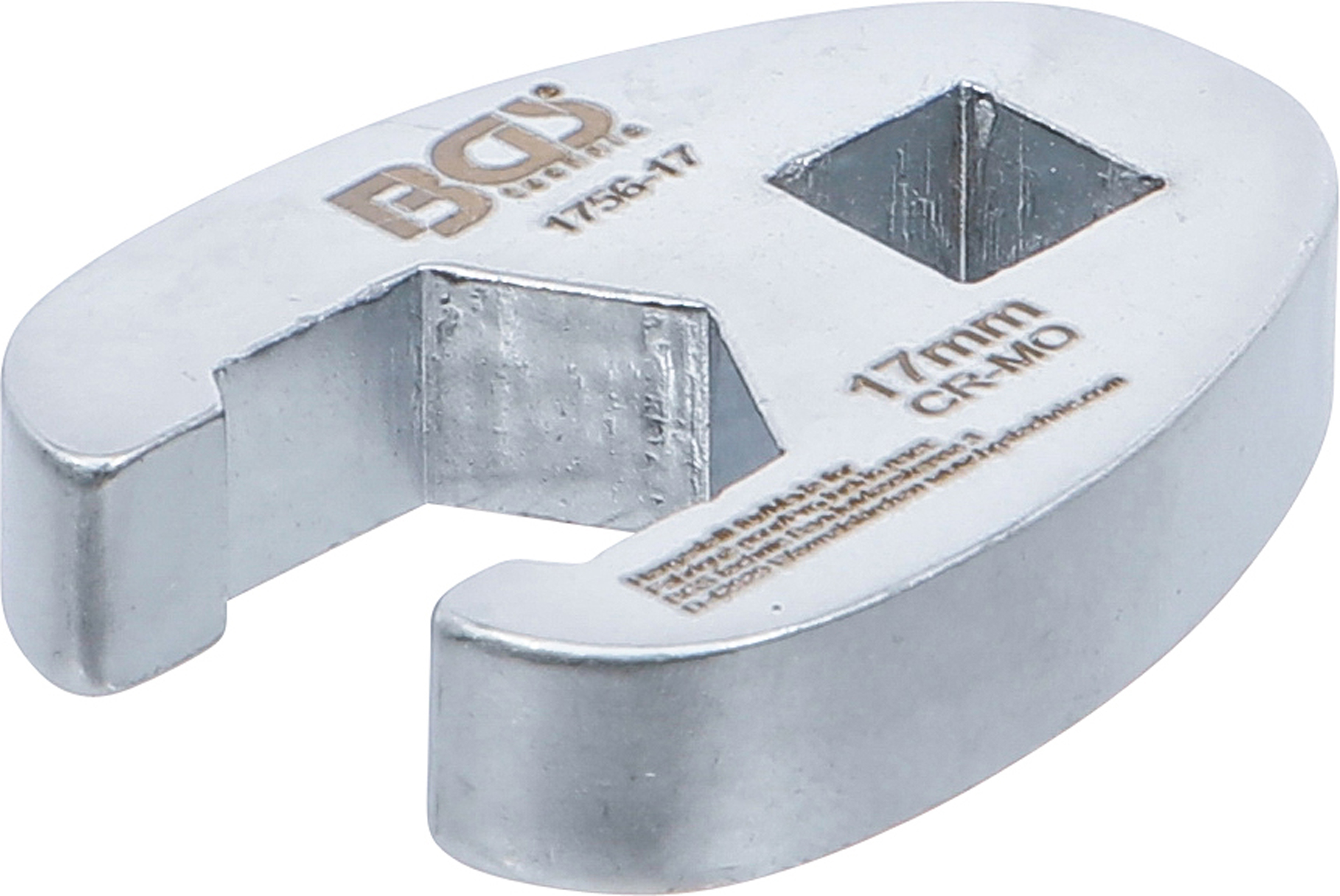 BGS Hahnenfußschlüssel | Antrieb Innenvierkant 10 mm (3/8") | SW 17 mm