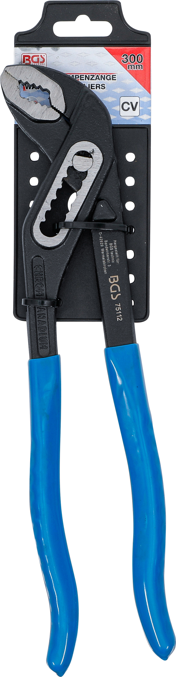 BGS Wasserpumpenzange | mit Durchsteckgewerbe | 300 mm