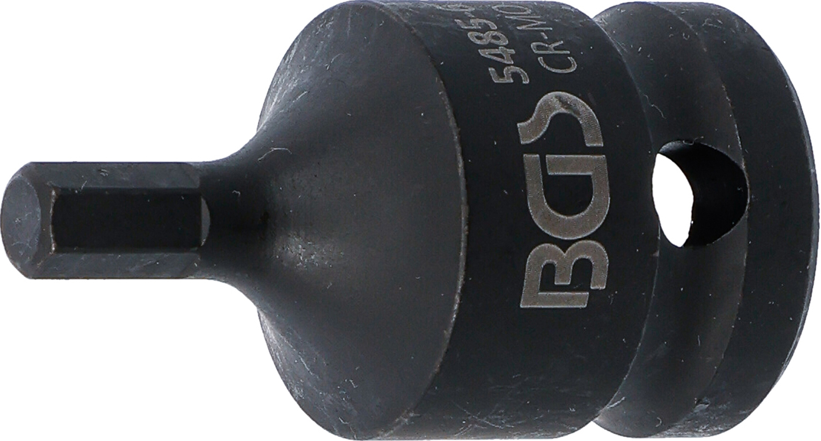 BGS Kraft-Bit-Einsatz | Länge 42 mm | Antrieb Innenvierkant 12,5 mm (1/2") | Innensechskant 6 mm