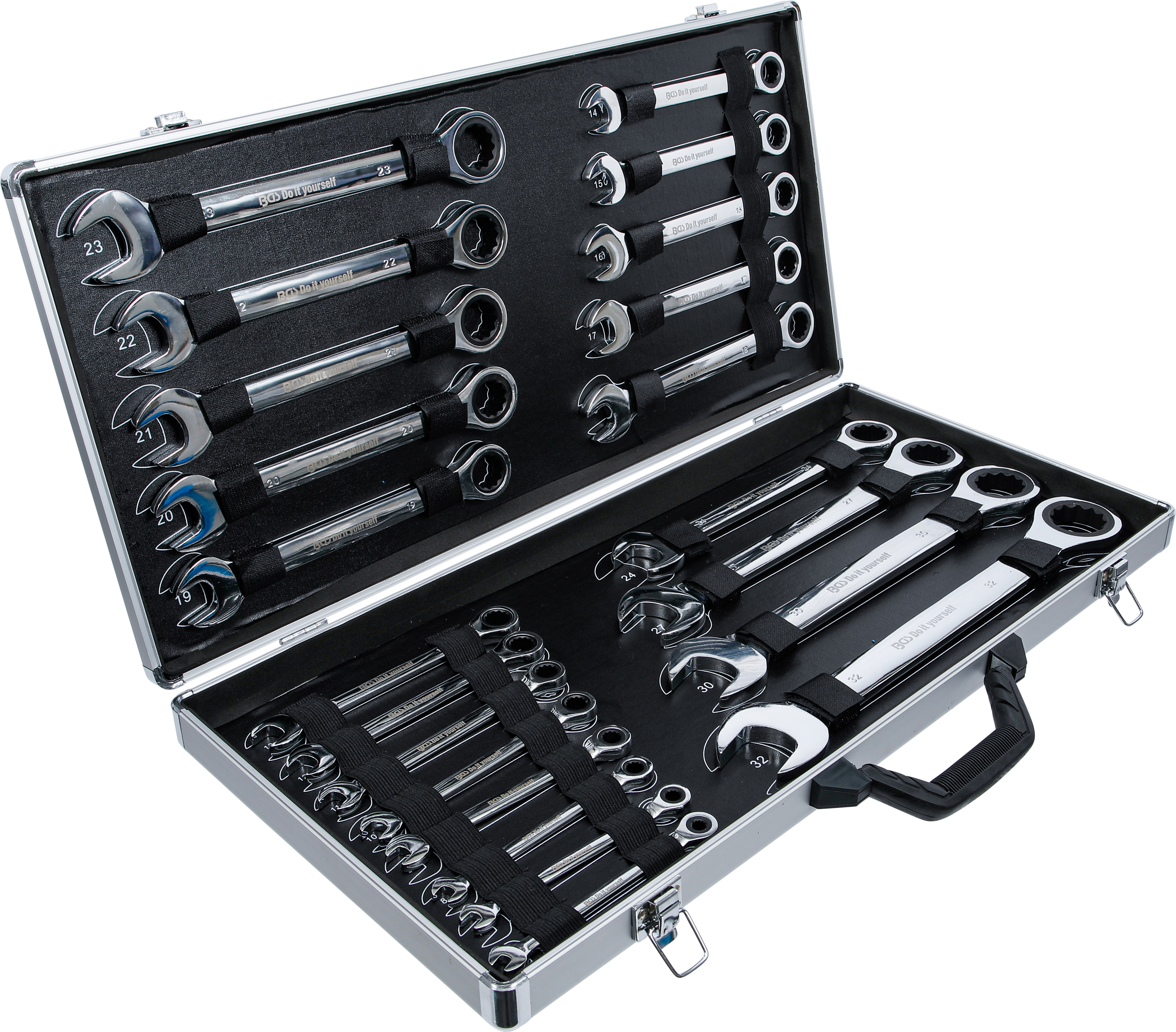 BGS Ratschenring-Maulschlüssel-Satz | SW 6 - 32 mm | 22-tlg.
