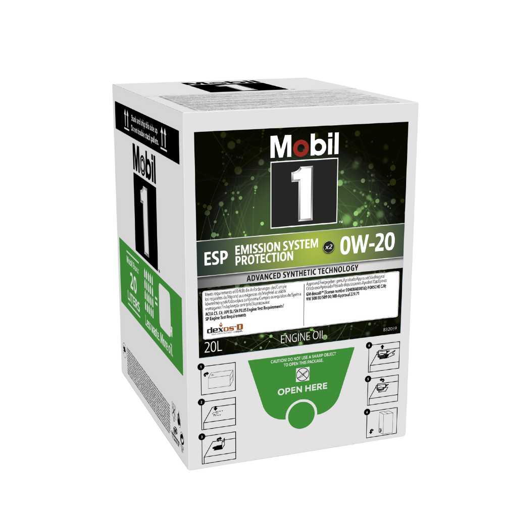 Motoröl MOBIL 1 ESP 0W20 X2 60L “MOBIL 17,478 kg, 20 l”
