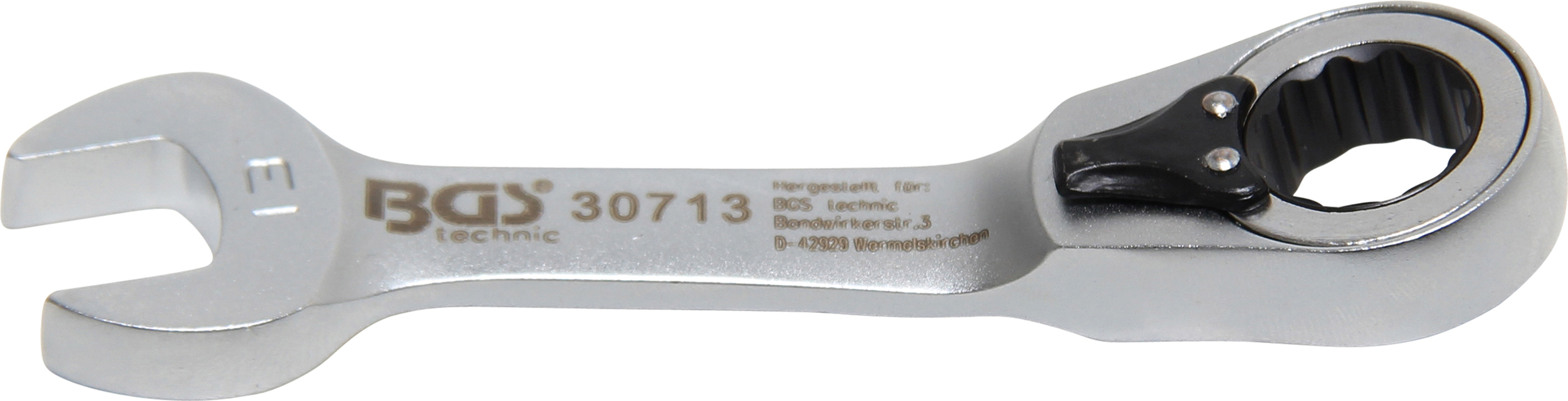 BGS Ratschenring-Maulschlüssel | kurz | umschaltbar | SW 13 mm