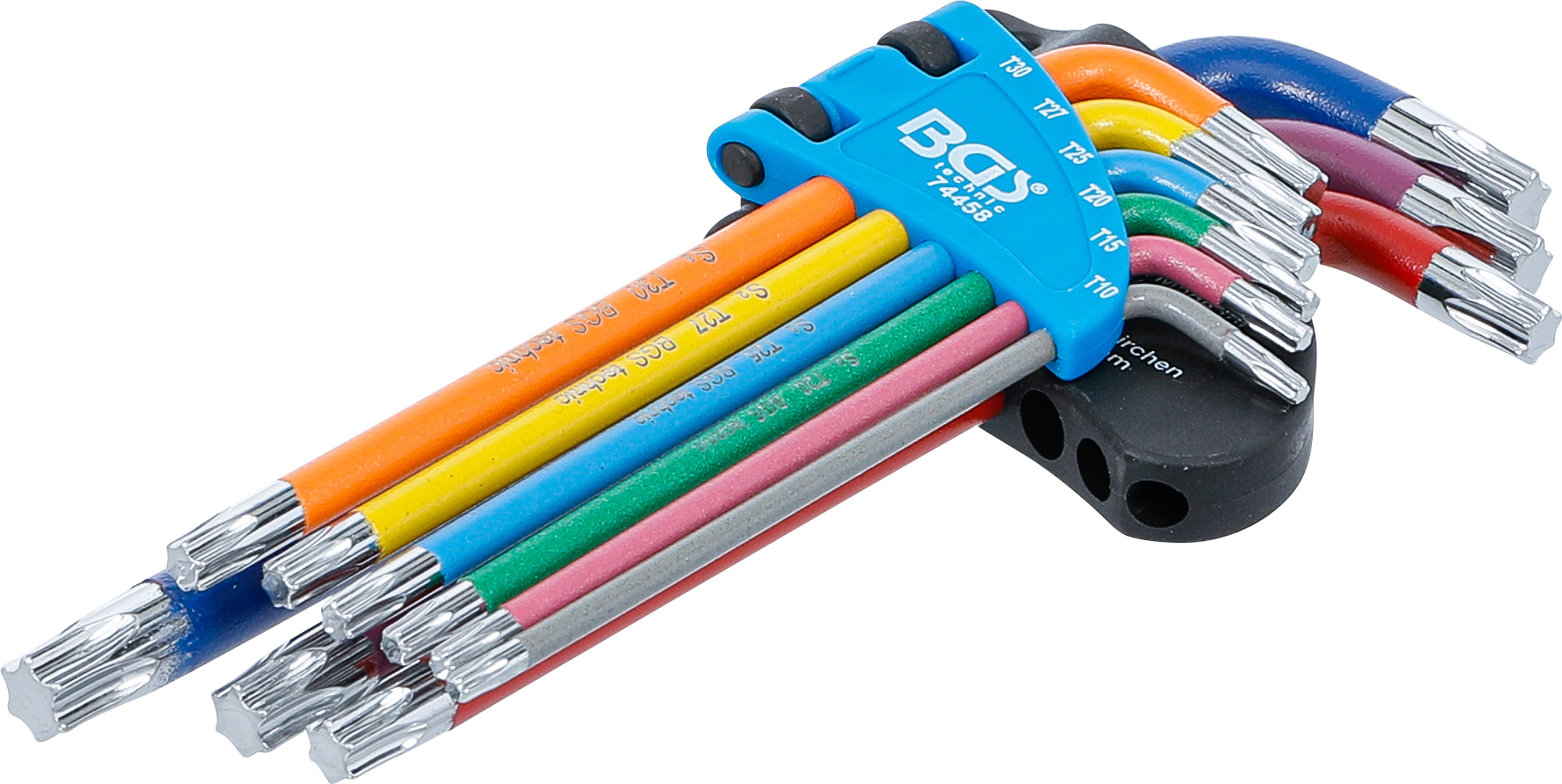 BGS Winkelschlüssel-Satz | Multicolour | T-Profil (für Torx) T10 - T50 | 9-tlg.