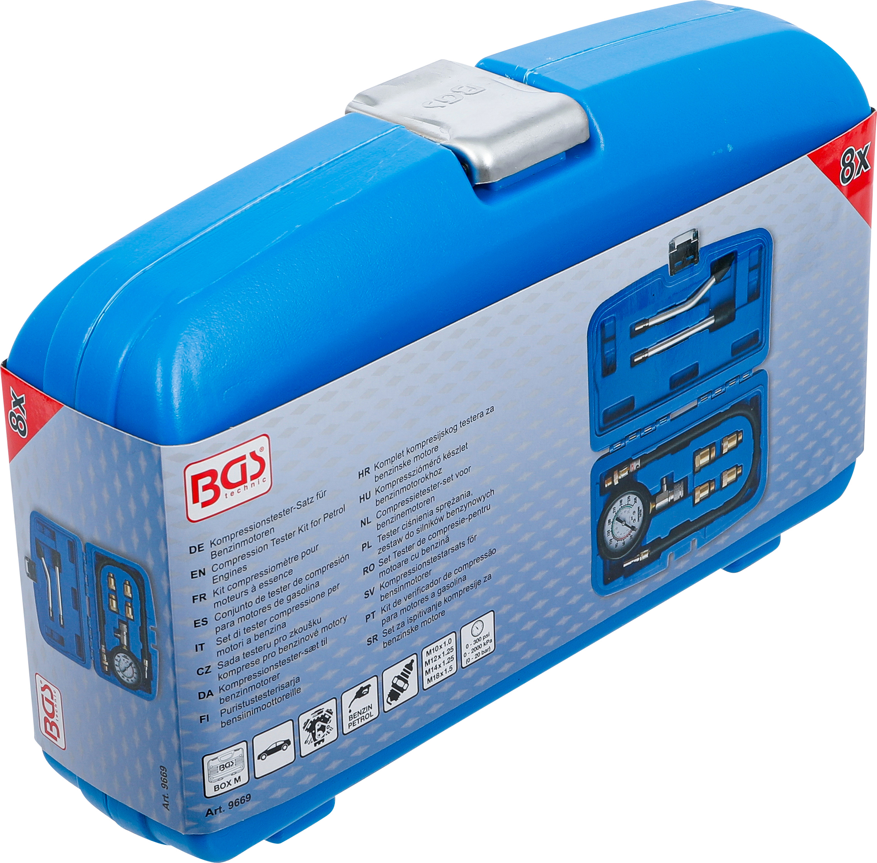BGS Kompressionstester-Satz für Benzinmotoren