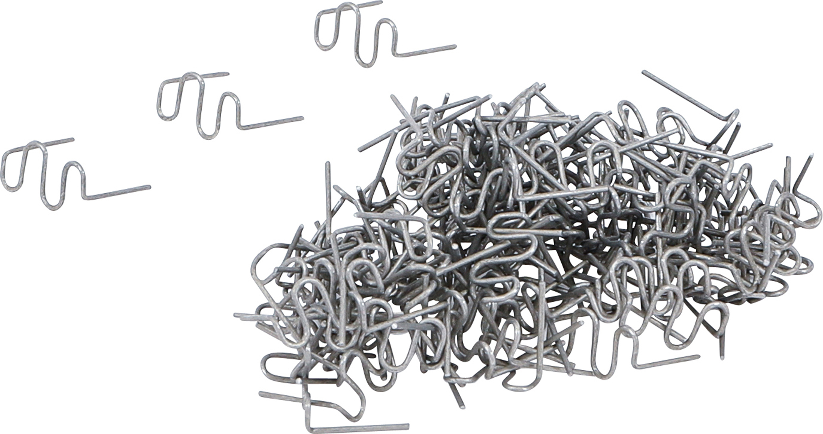 BGS Reparaturklammern-Satz | Wellenform | 0,8 mm | 100-tlg.