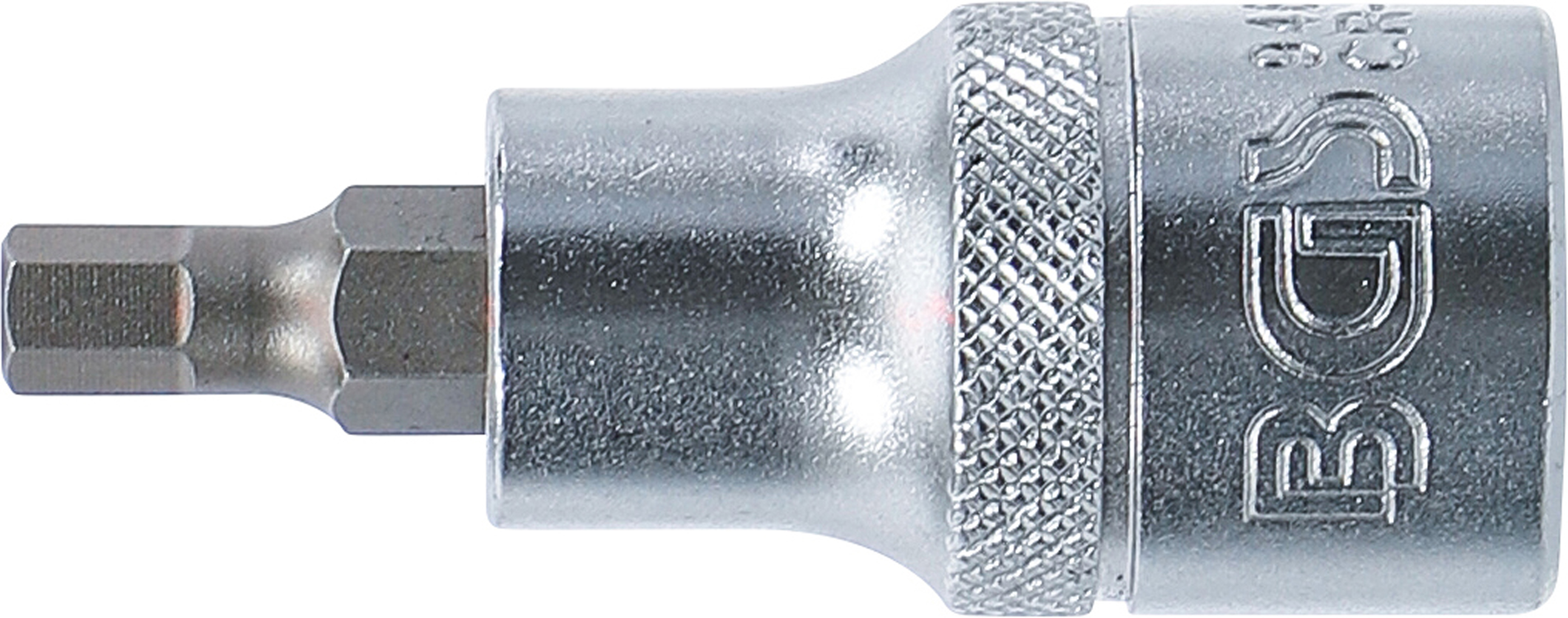 BGS Bit-Einsatz | Antrieb Innenvierkant 12,5 mm (1/2") | Innensechskant 5,5 mm