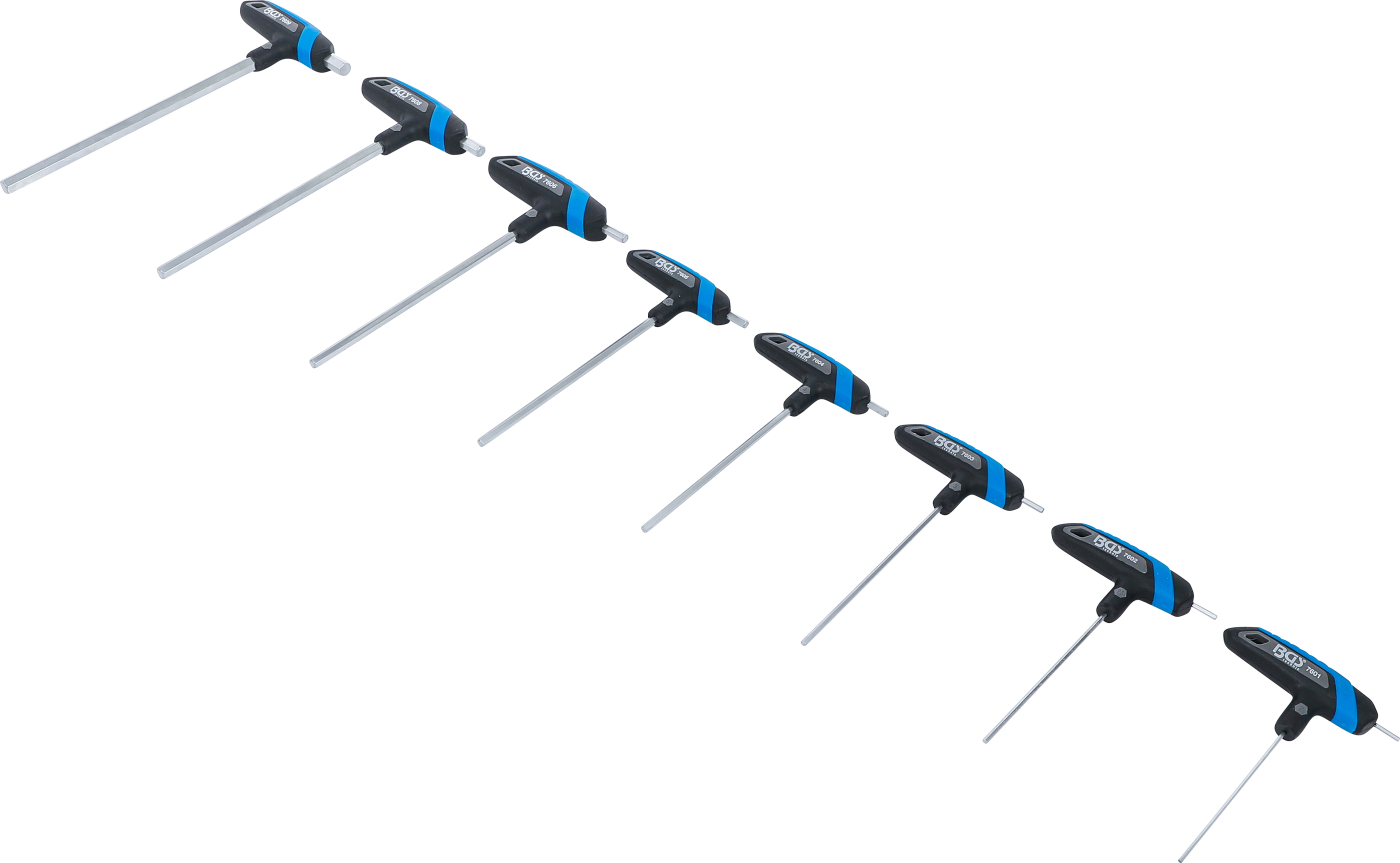 BGS T-Griff-Schlüssel-Satz | Innensechskant 2 - 10 mm | 8-tlg.