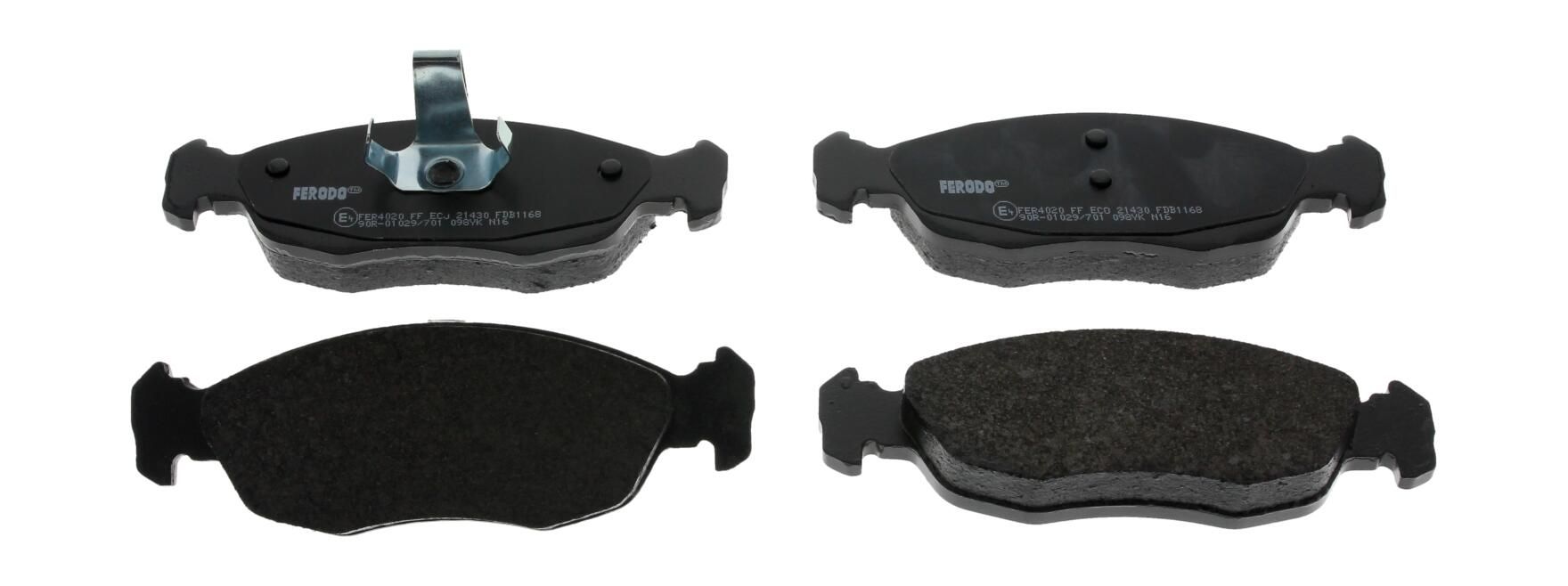 Bremsbelagsatz, Scheibenbremse