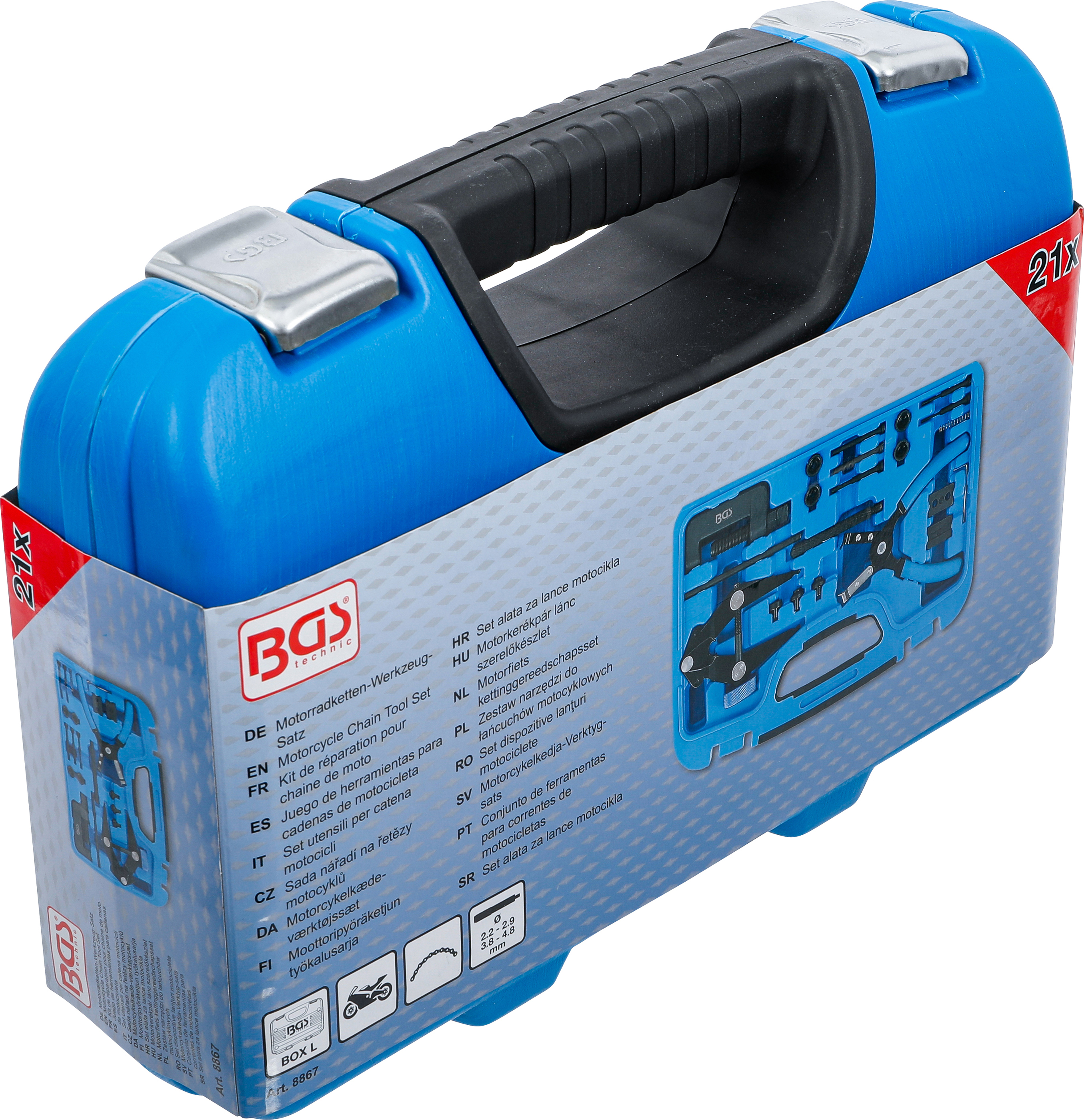 BGS Motorradketten-Werkzeug-Satz | 21-tlg.