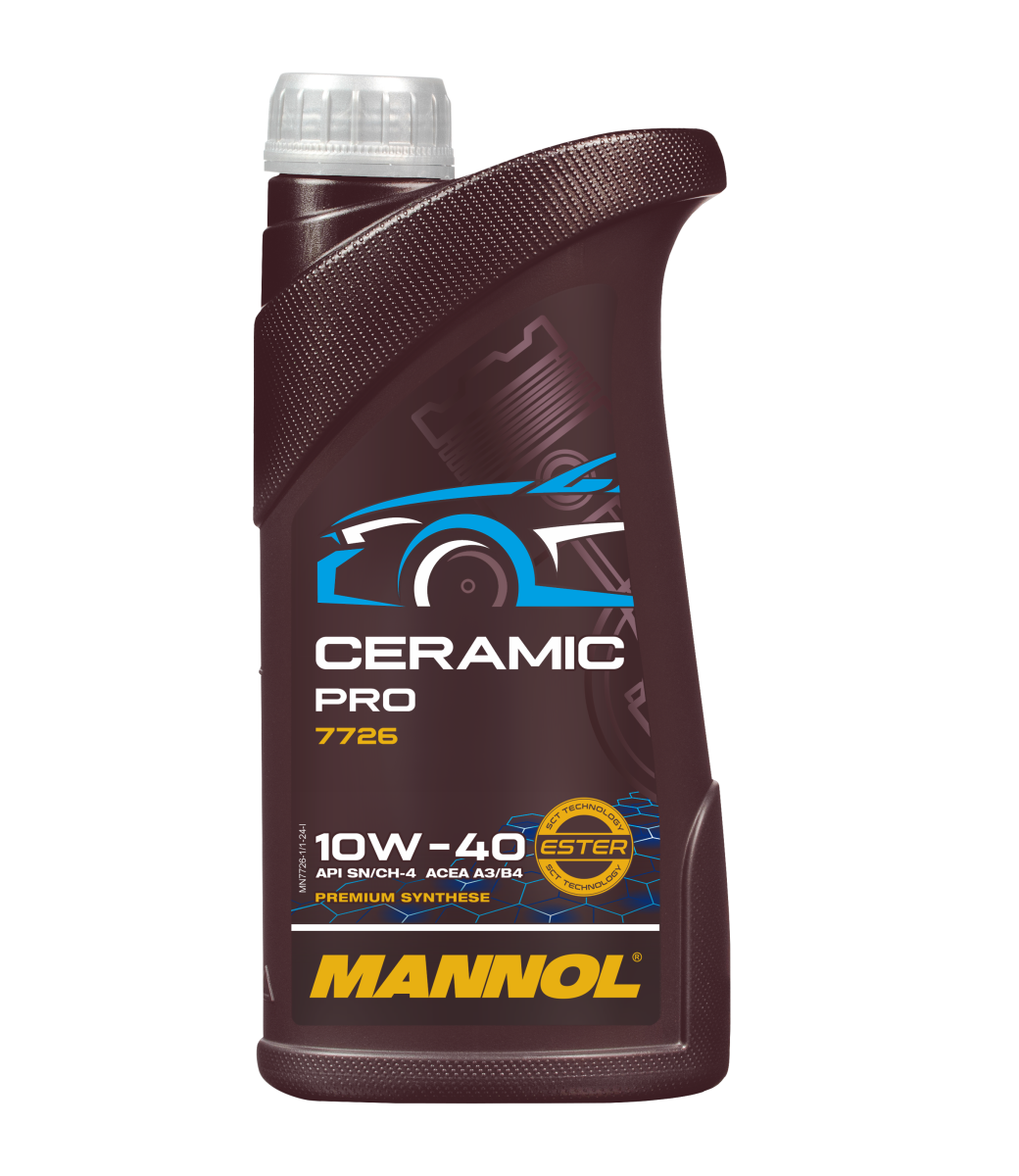 10W-40 Mannol 7726 Ceramic Pro Motoröl 1 Liter