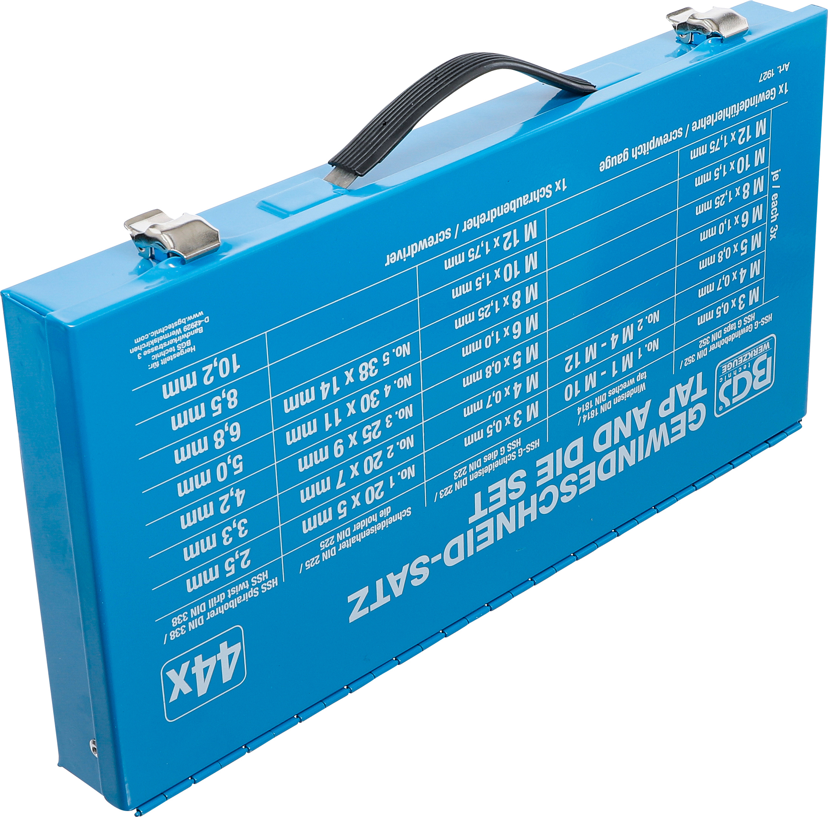 BGS Gewindeschneid-Satz | M3 - M12 | 44-tlg.