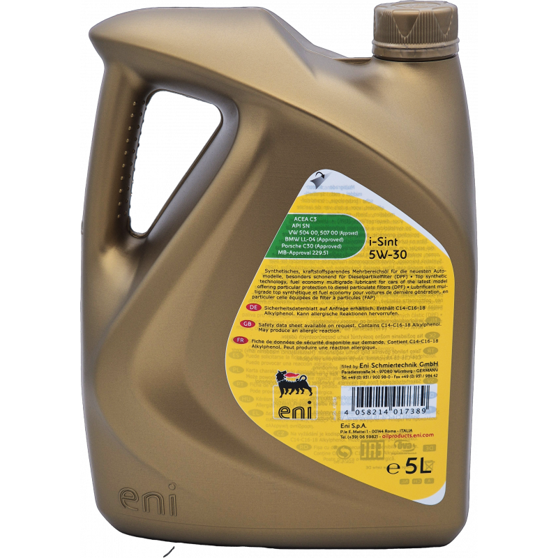 5W-30 Eni i-Sint Motoröl 5 Liter