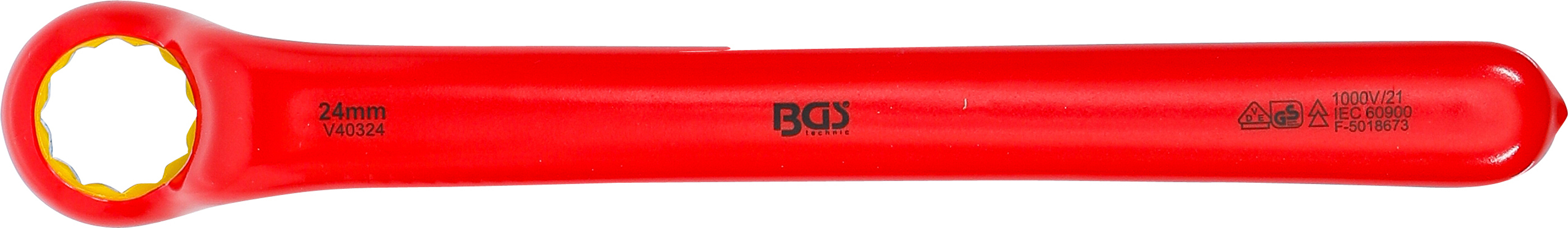 BGS VDE-Einringschlüssel | tief gekröpft | SW 24 mm