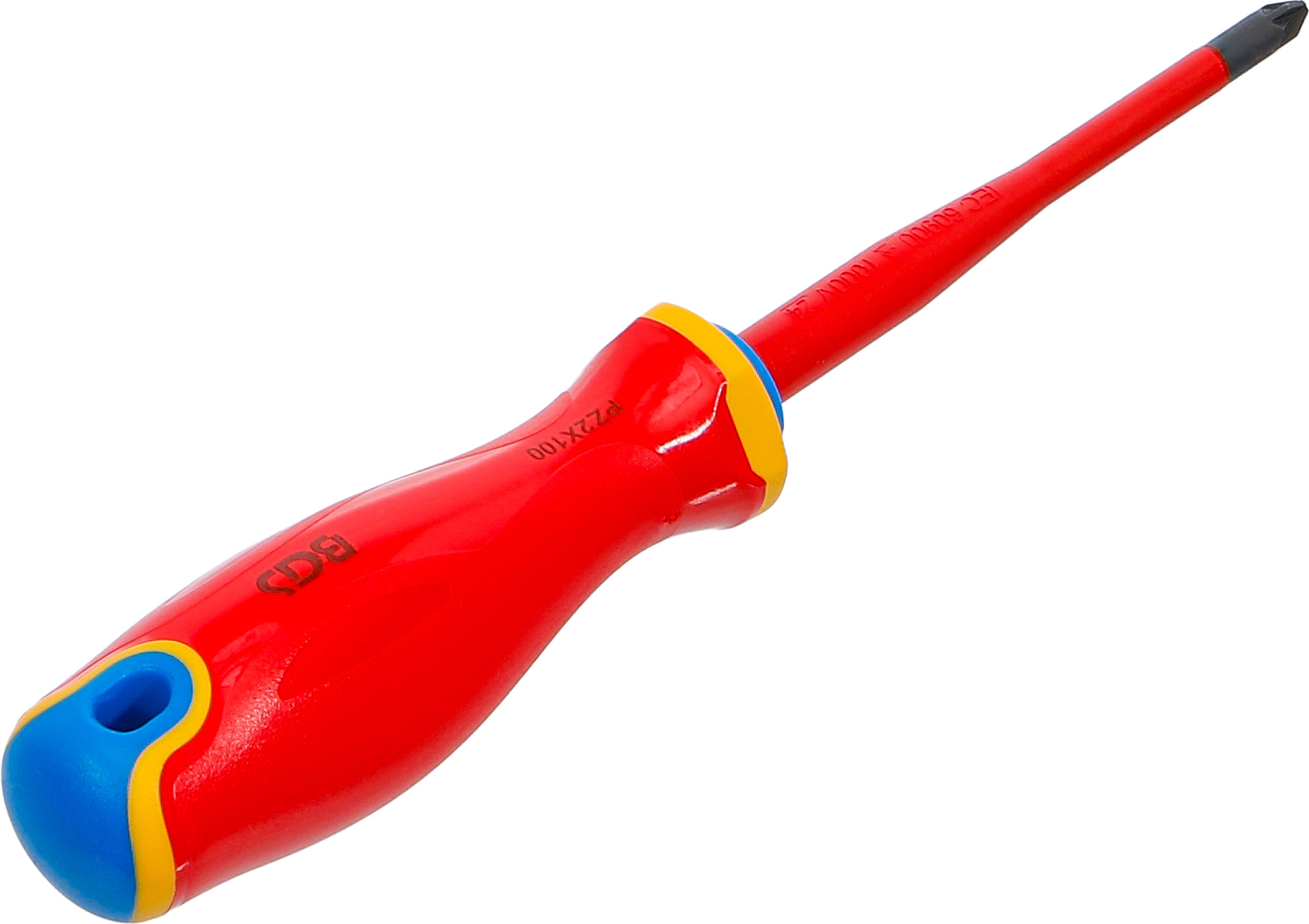 BGS VDE-Schraubendreher | extra dünne Spitze | Kreuzschlitz PZ2