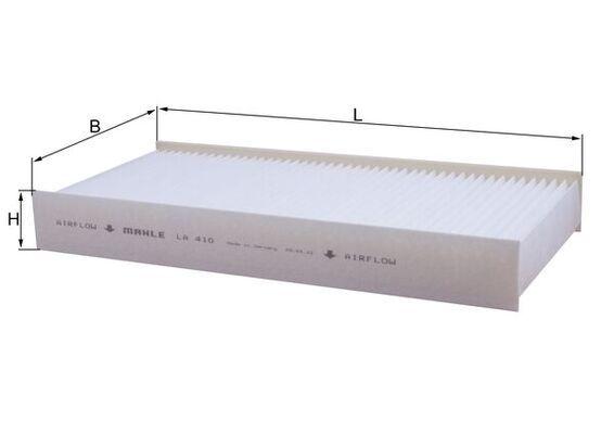 Filter, Innenraumluft “KNECHT Partikelfilter , LAK 410 , 376 mm”