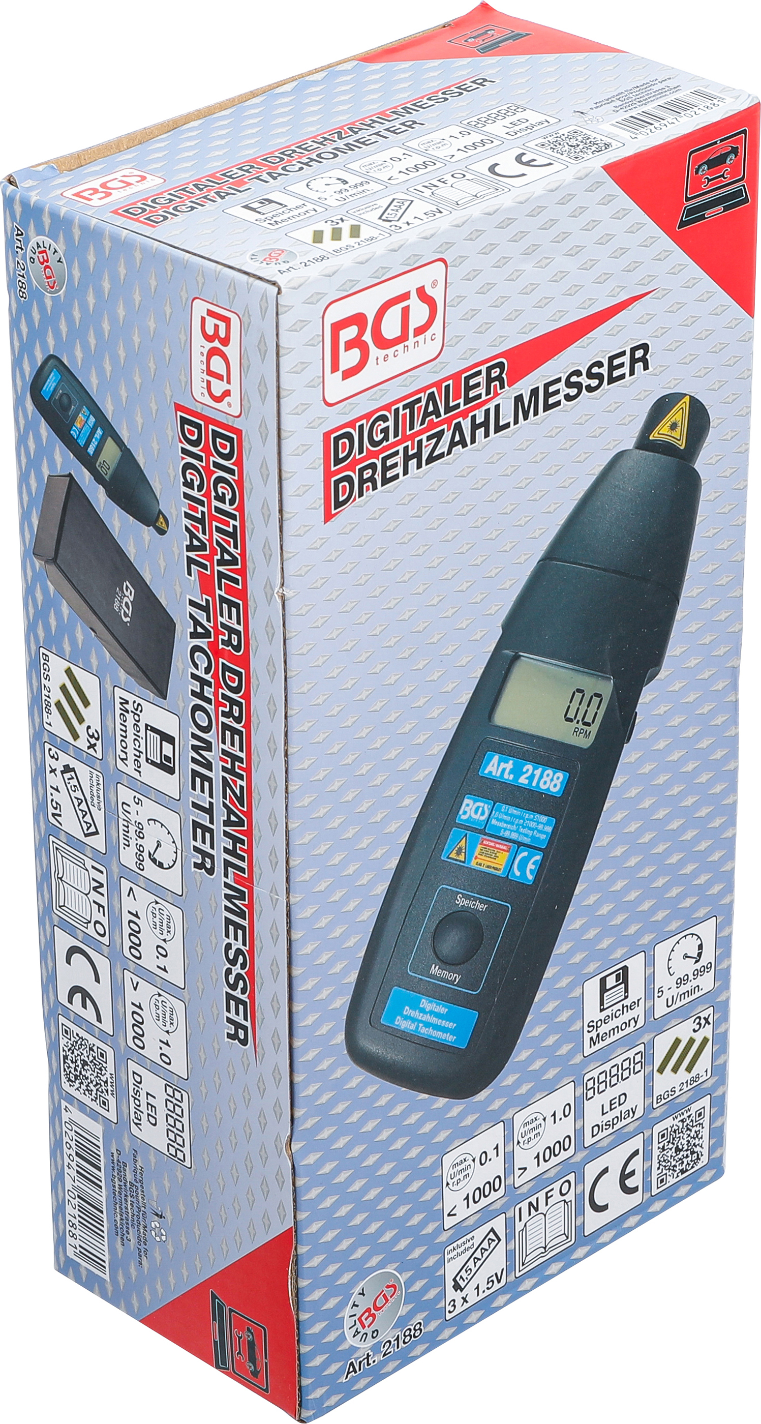 BGS Digitaler Drehzahlmesser