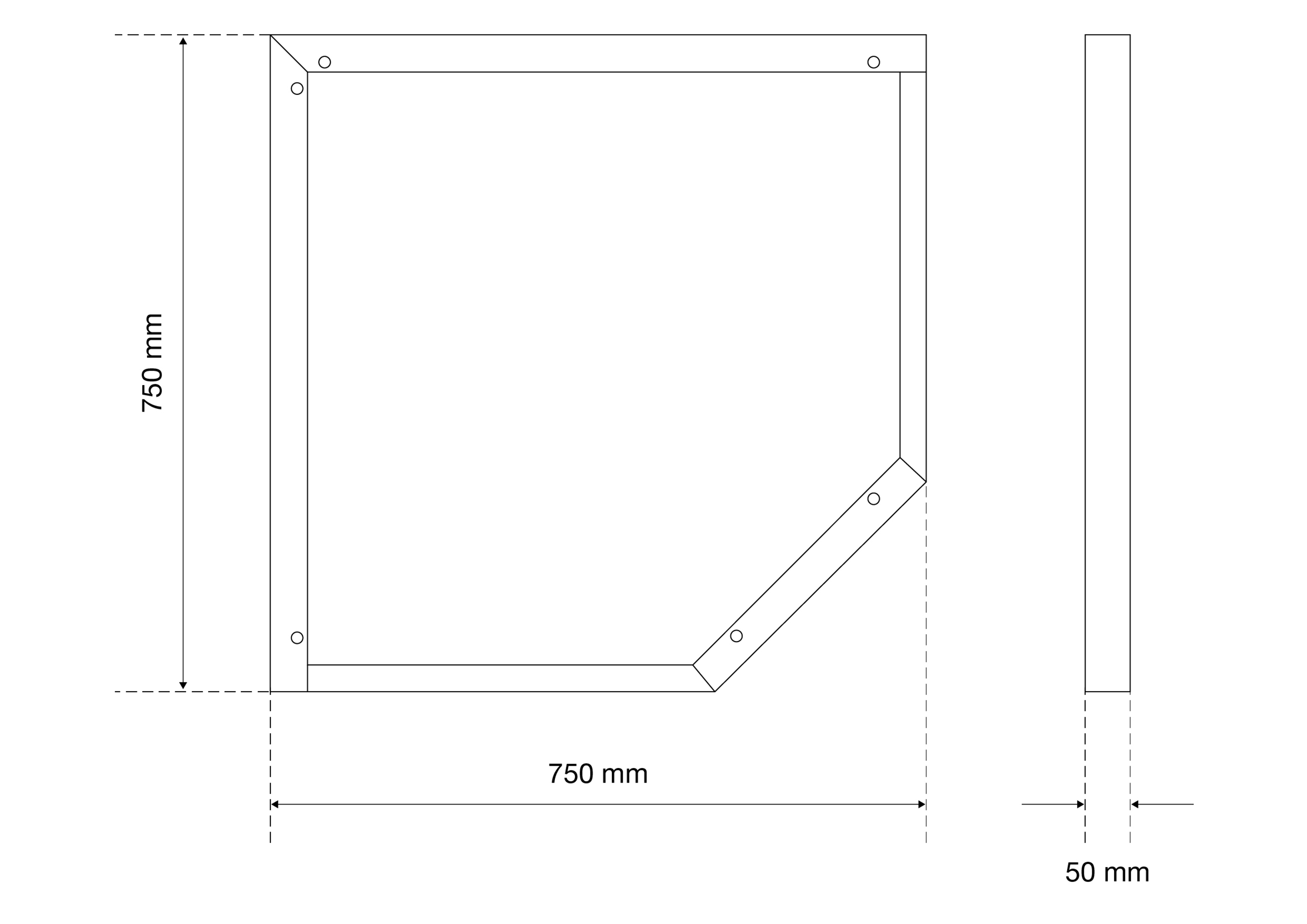BGS Schubladen- und Werkstattschrank-Unterbau | höhenverstellbar | Eckelement
