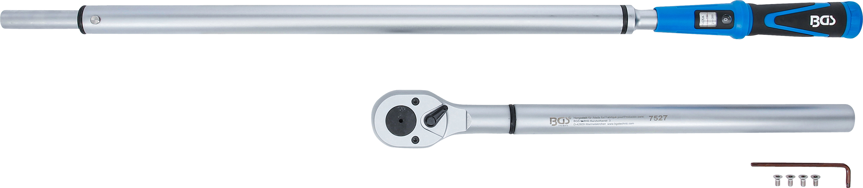 BGS Drehmomentschlüssel | Abtrieb Außenvierkant 25 mm (1") | 150 - 1000 Nm