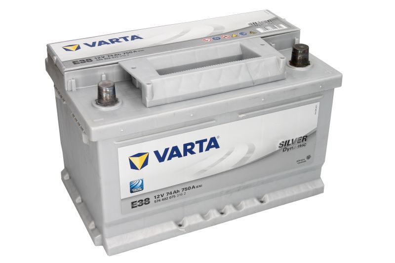 Starterbatterie VARTA E38 Silver Dynamic Autobatterie 12V 74Ah 750A