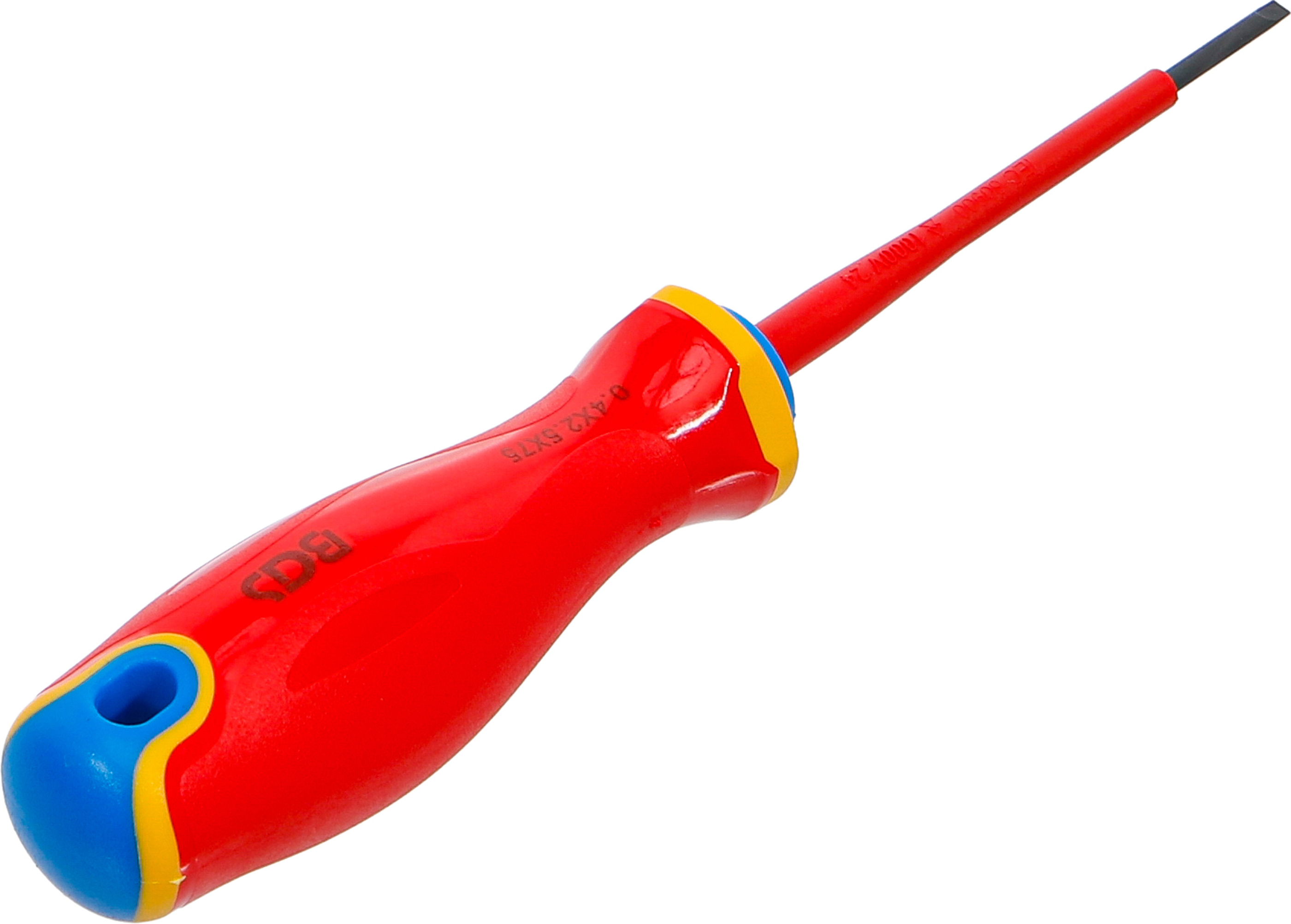 BGS VDE-Schraubendreher | extra dünne Spitze | Schlitz 2,5 mm