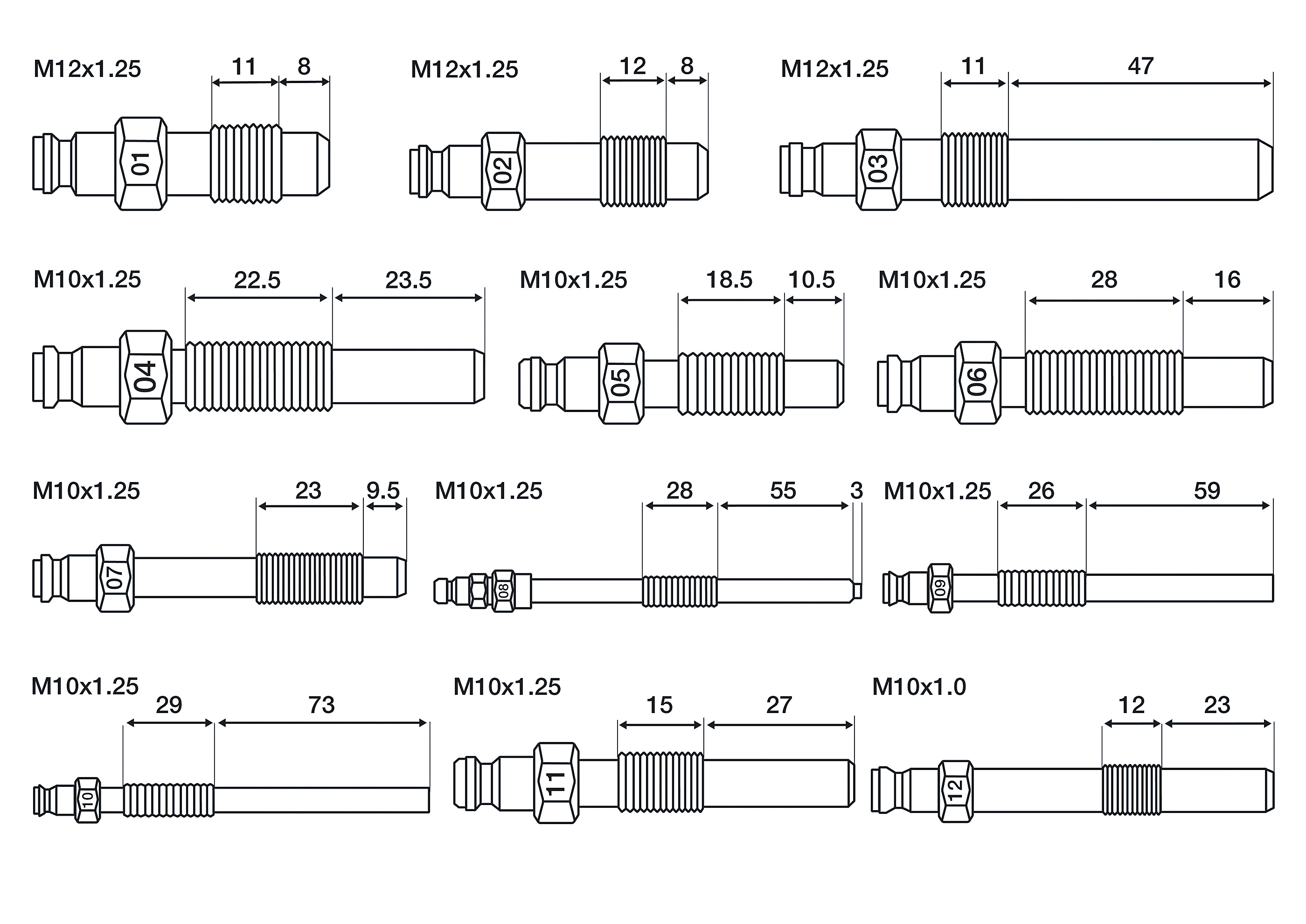 BGS Kompressionstester-Satz für Benzin- und Dieselmotoren