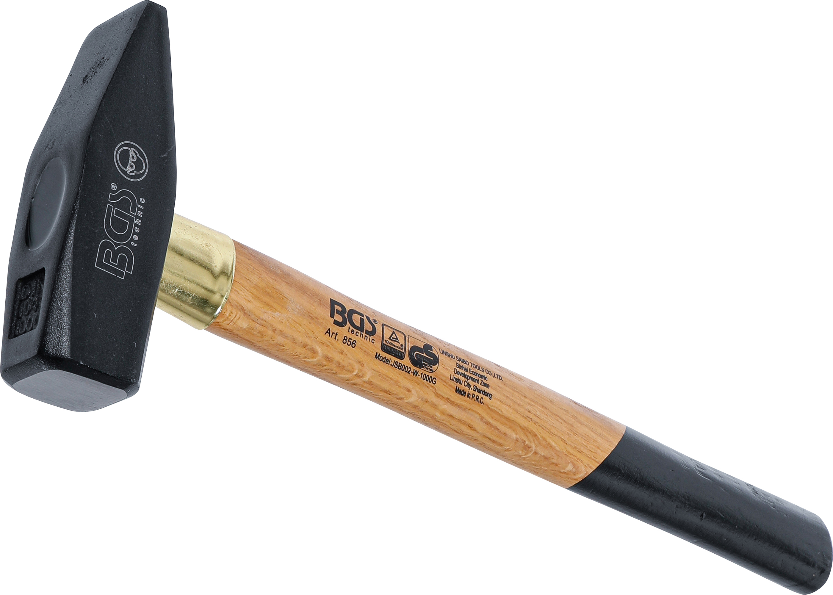 BGS Schlosserhammer | Holz-Stiel | DIN 1041 | 1000 g
