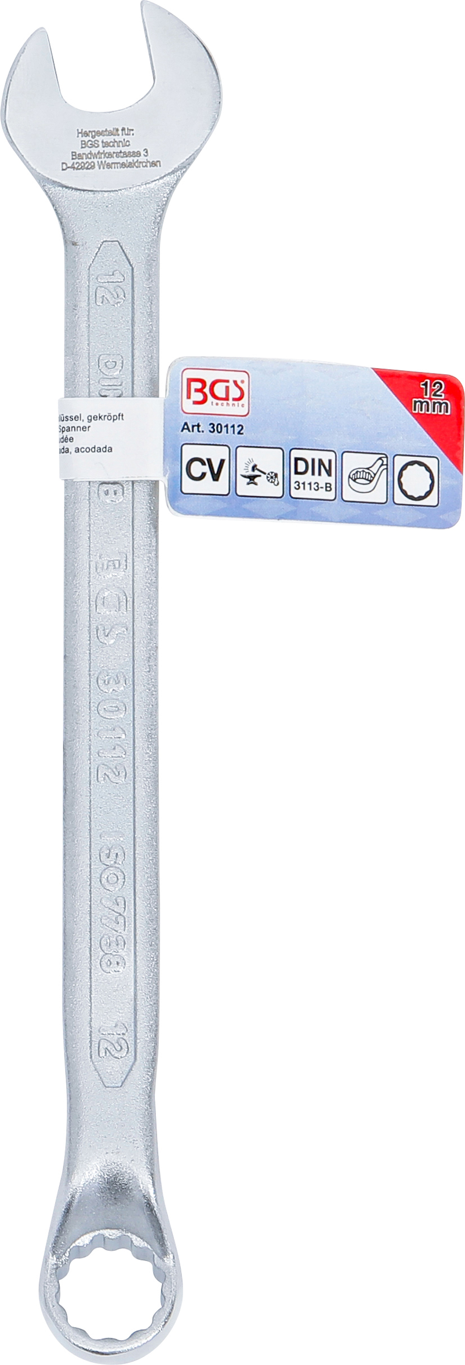 BGS Maul-Ringschlüssel, gekröpft | SW 12 mm