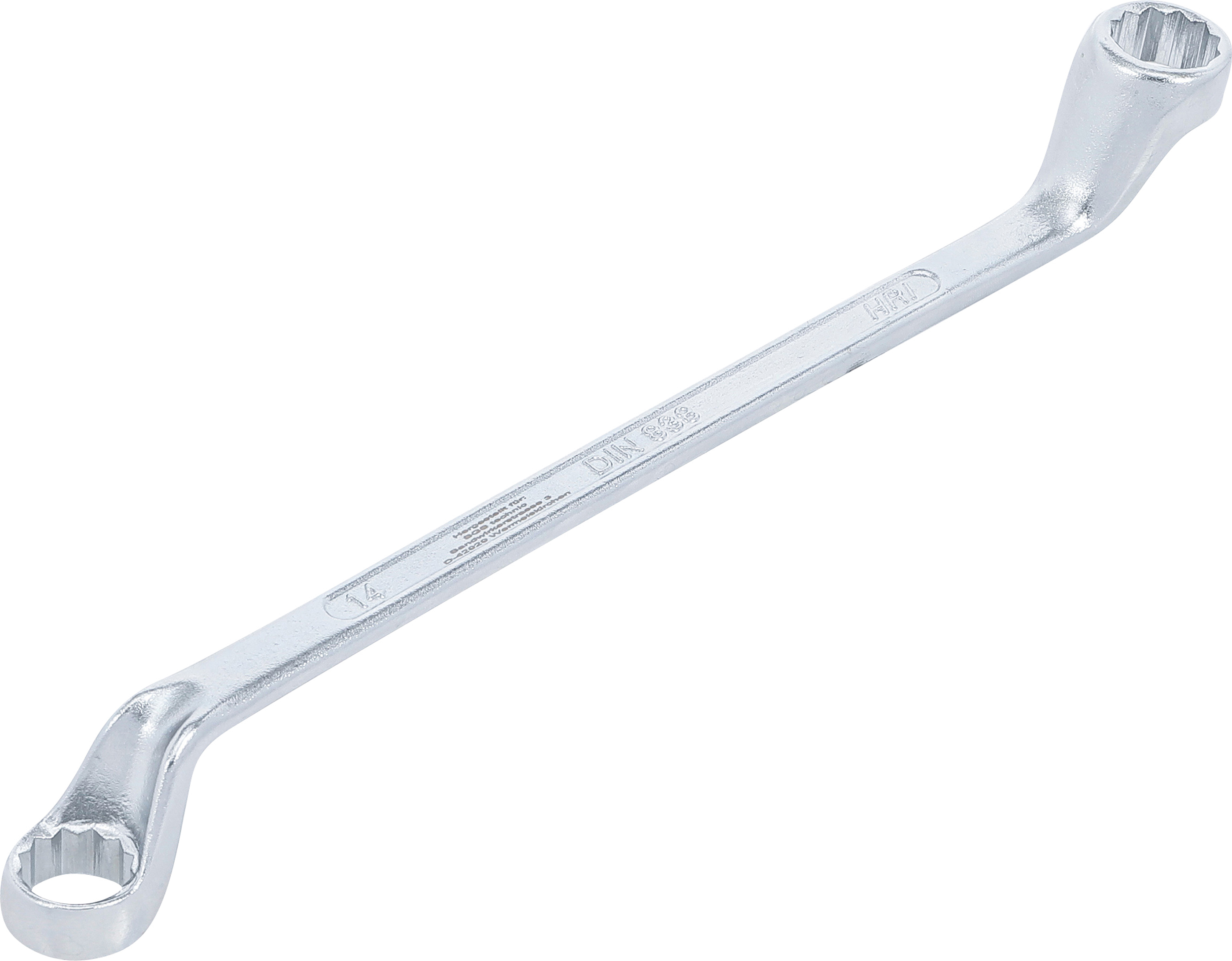 BGS Doppel-Ringschlüssel, gekröpft | SW 14 x 15 mm