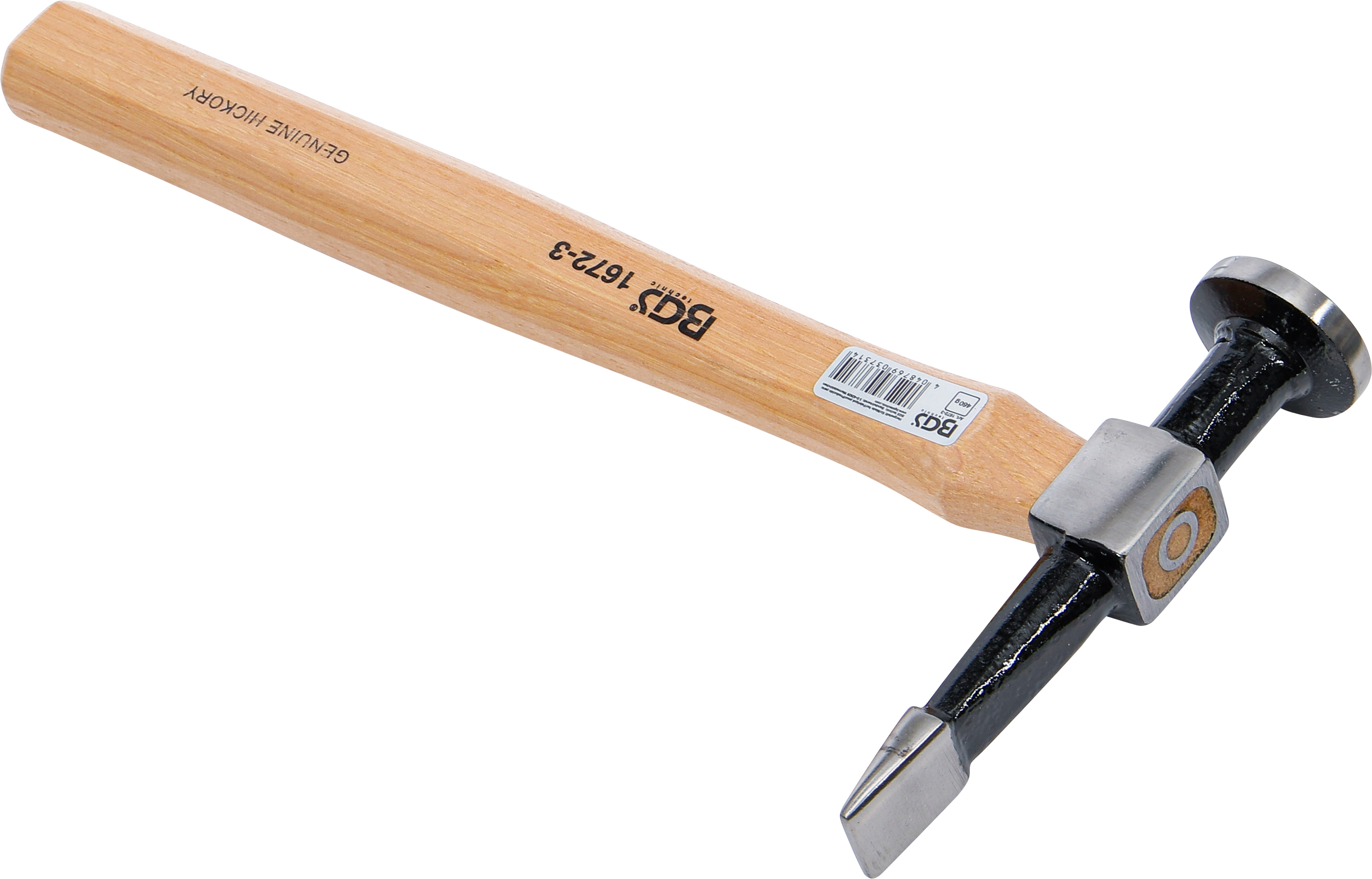 BGS Karosseriehammer | runder, flacher Kopf / gerade, horizontale Finne